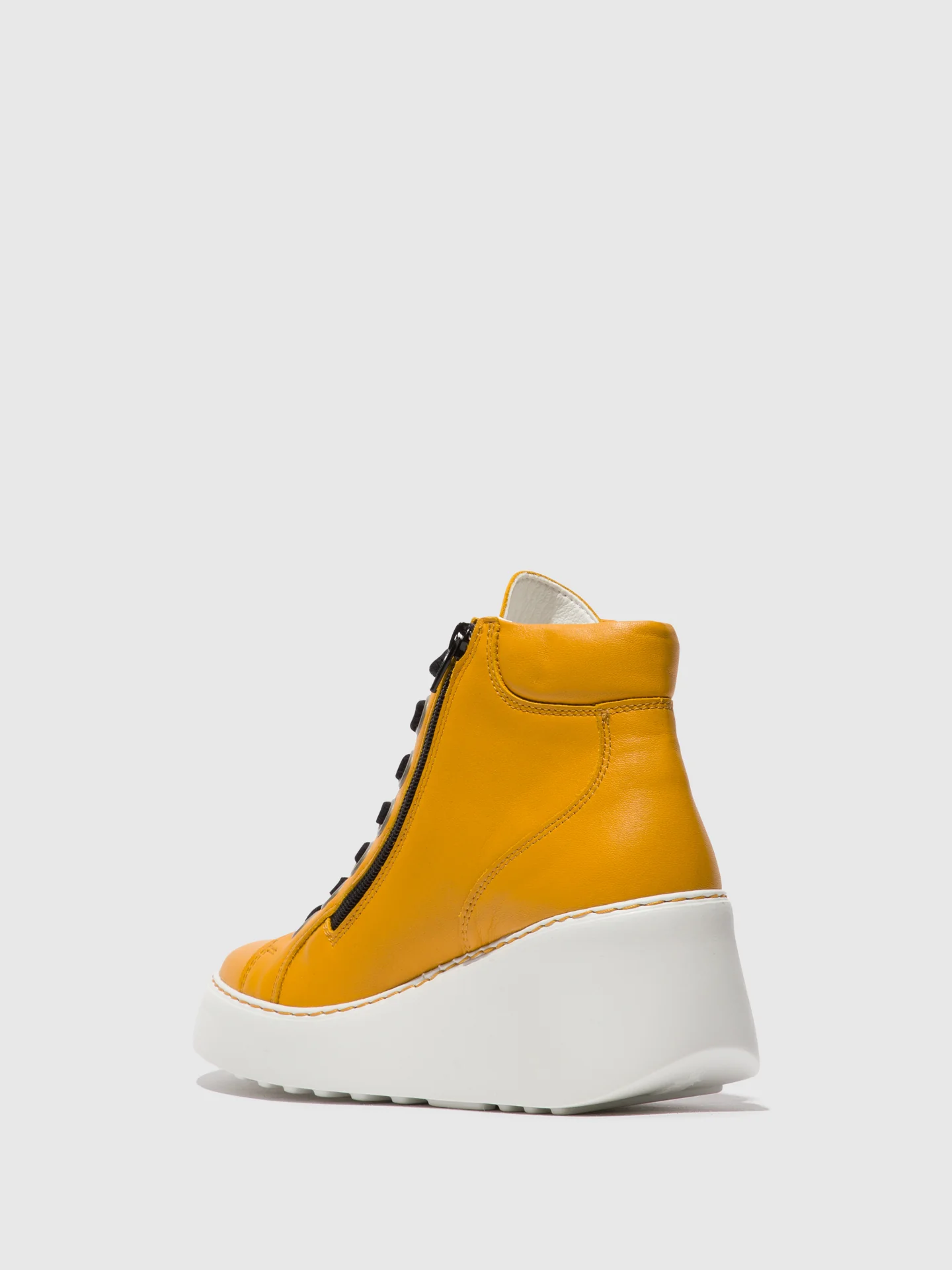 Lace-up Ankle Boots DICE468FLY MUSTARD (OFFWHITE SOLE) - Image 3