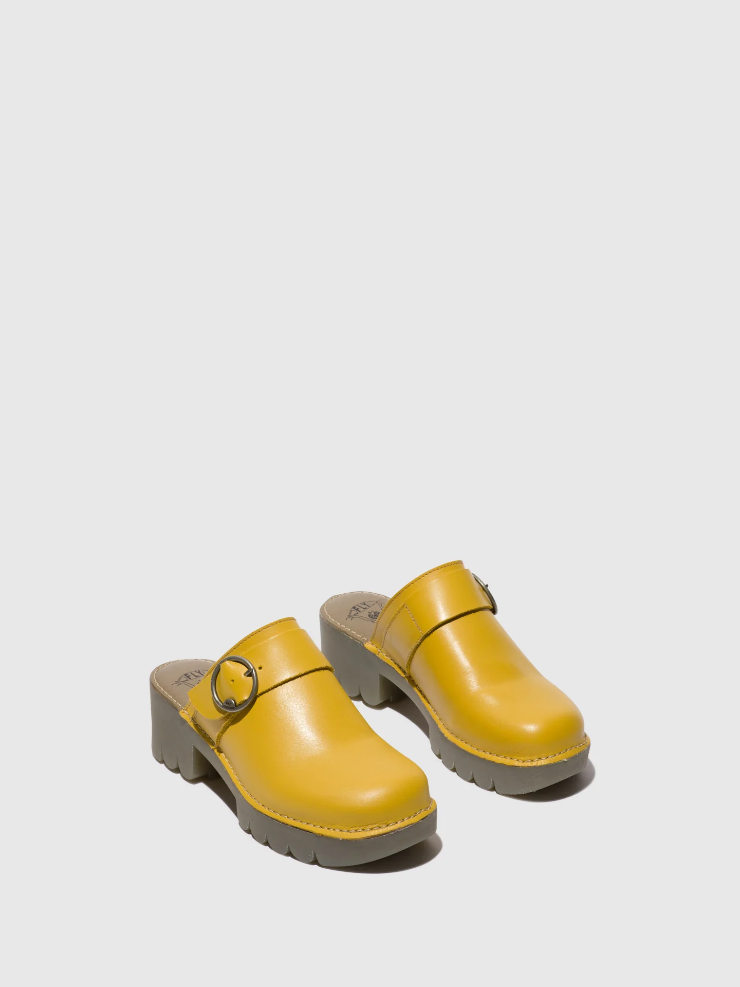 Round Toe Clogs ENDA510FLY MUSTARD - Image 2