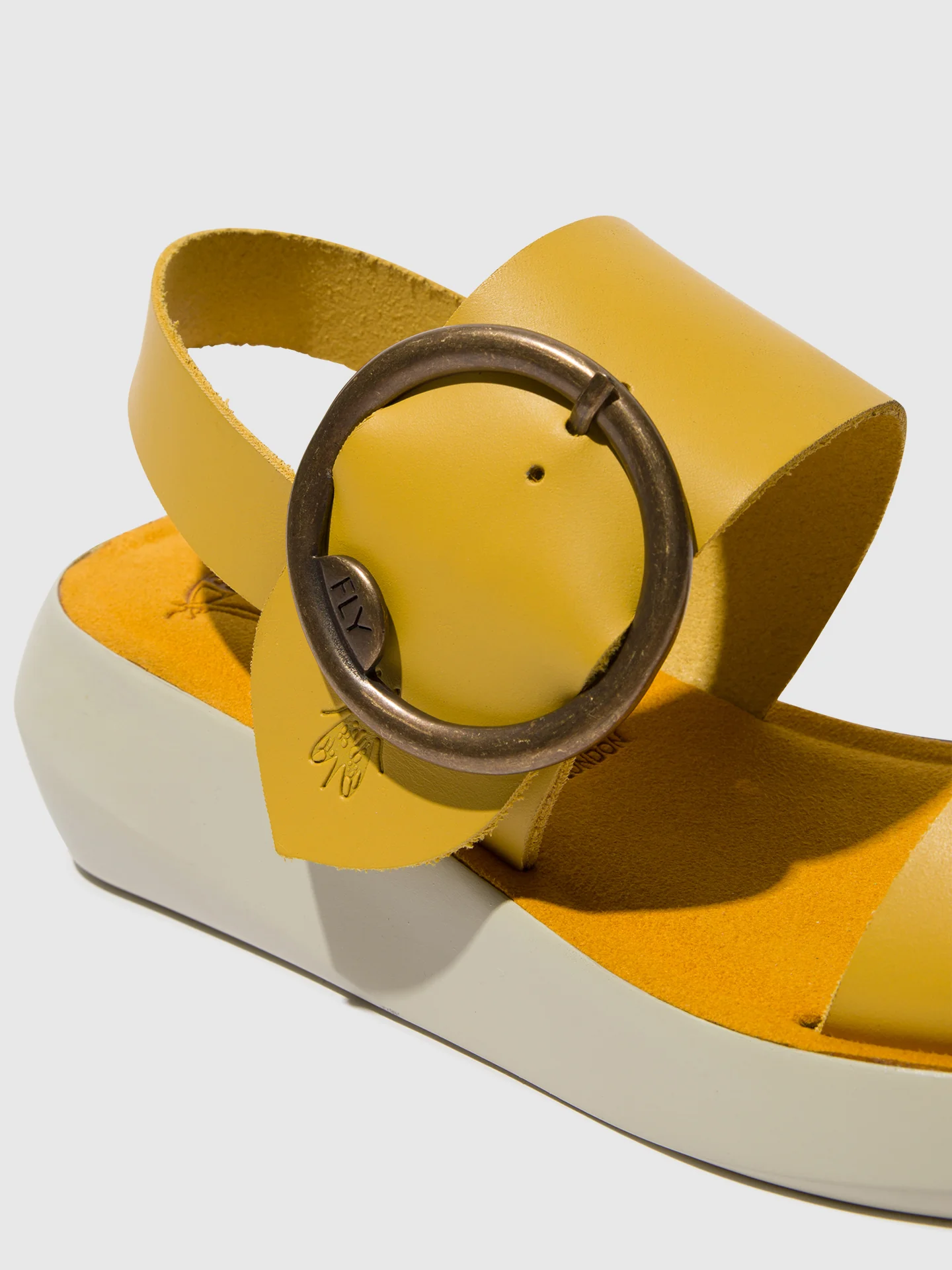 Sling-Back Sandals BANI739FLY MUSTARD - Image 4