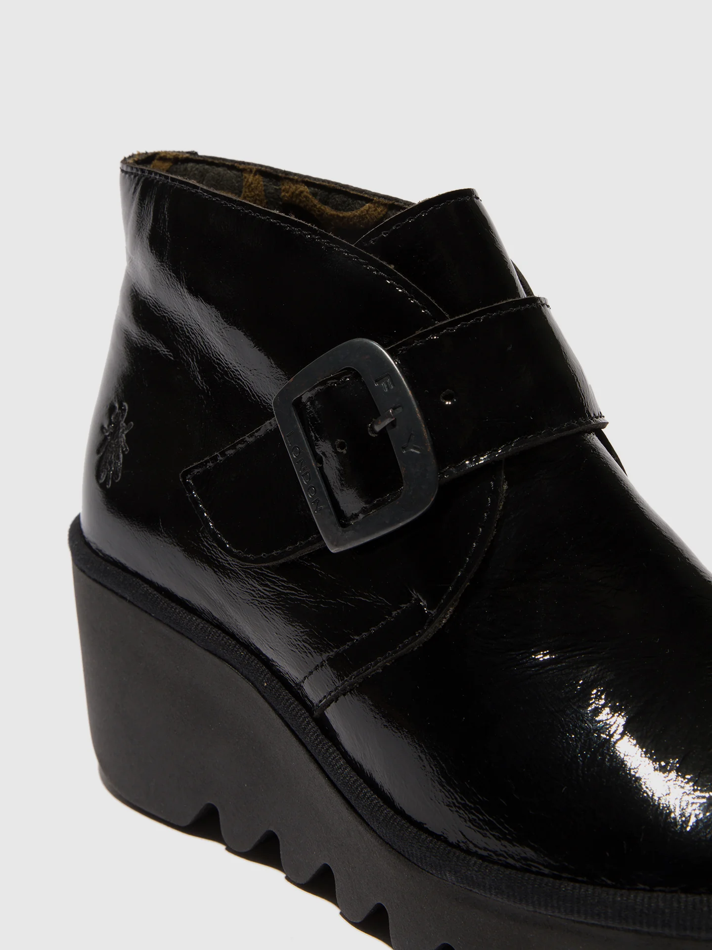 Buckle Ankle Boots BIRT397FLY NAPPALAK BLACK - Image 4