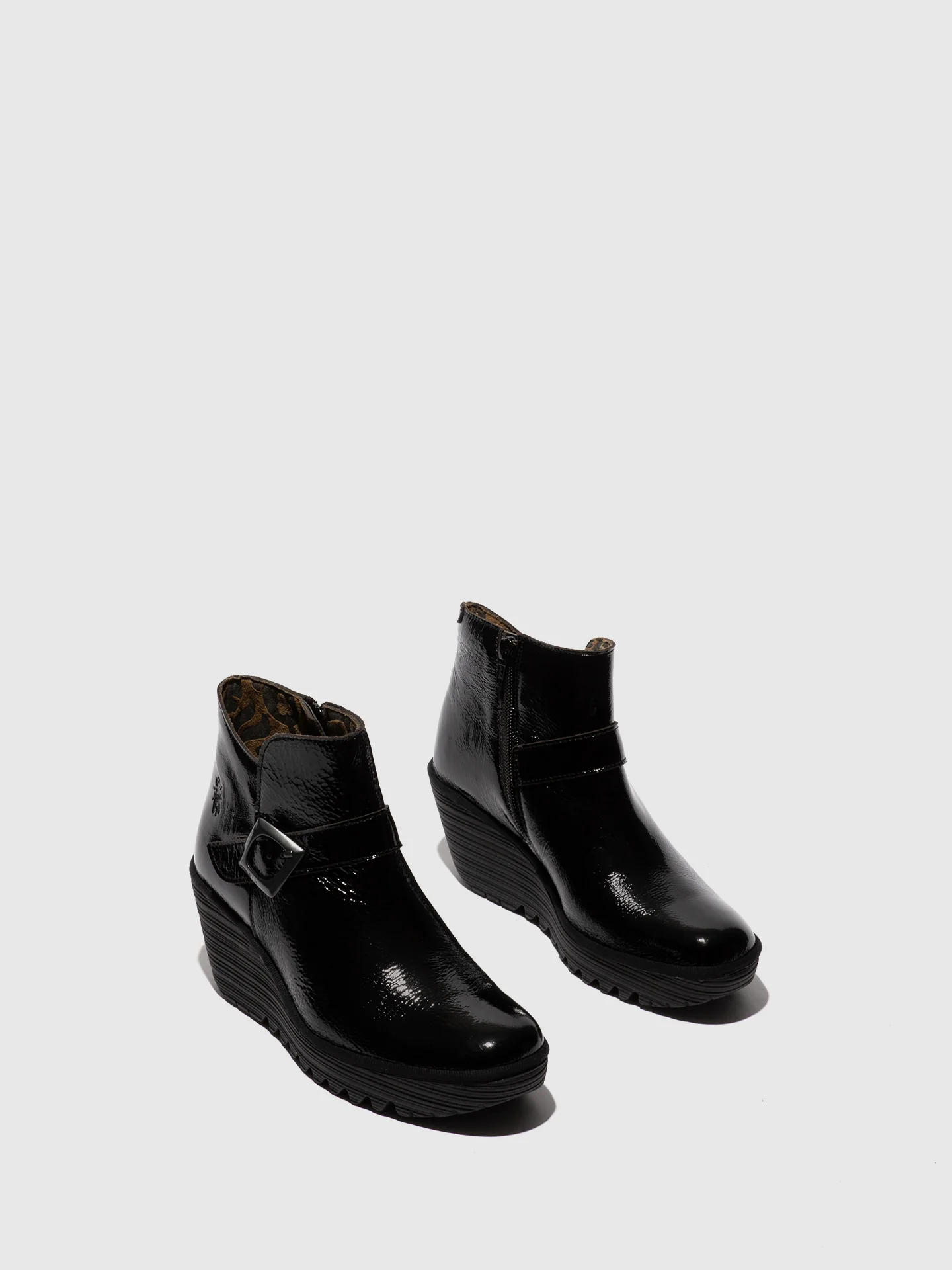 Buckle Ankle Boots YORT597FLY NAPPALAK BLACK - Image 2