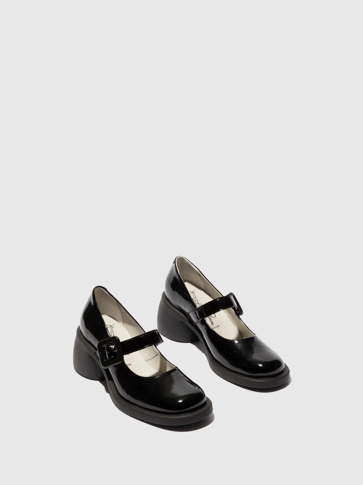 Buckle Shoes HUVI044FLY NAPPALAK BLACK - Image 2
