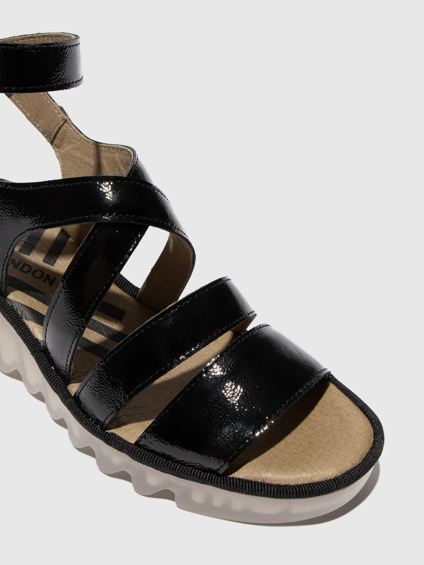 Strappy Sandals BAFY485FLY NAPPALAK BLACK - Image 4