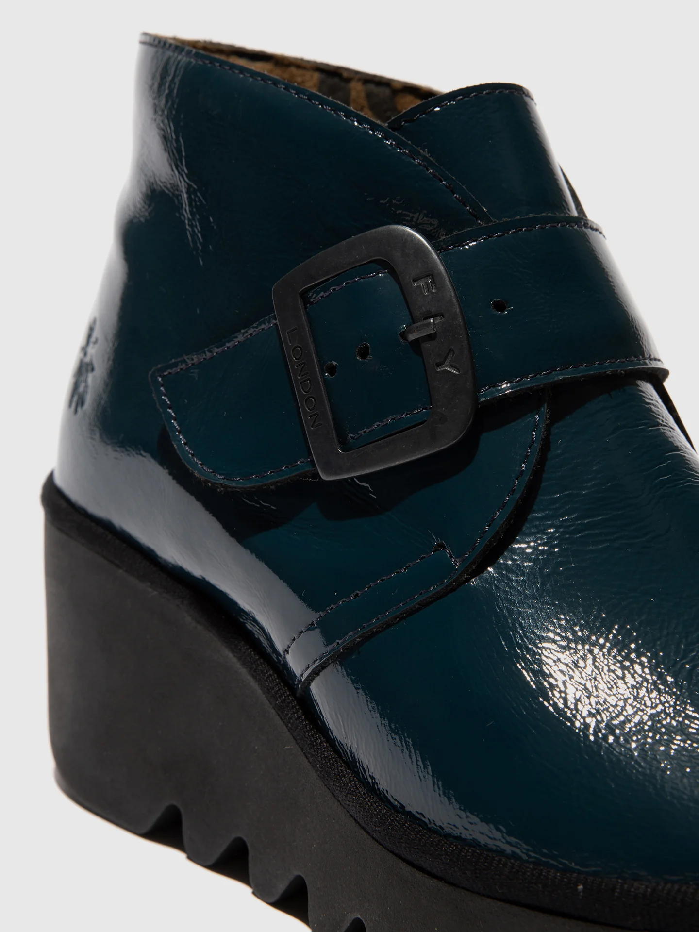 Buckle Ankle Boots BIRT397FLY NAPPALAK NAVY - Image 4
