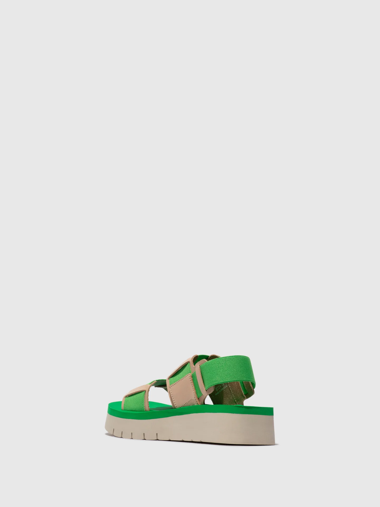 Sling-Back Sandals SORU277FLY NATURAL/BRIGHT GREEN/BRIGHT GREEN - Image 3