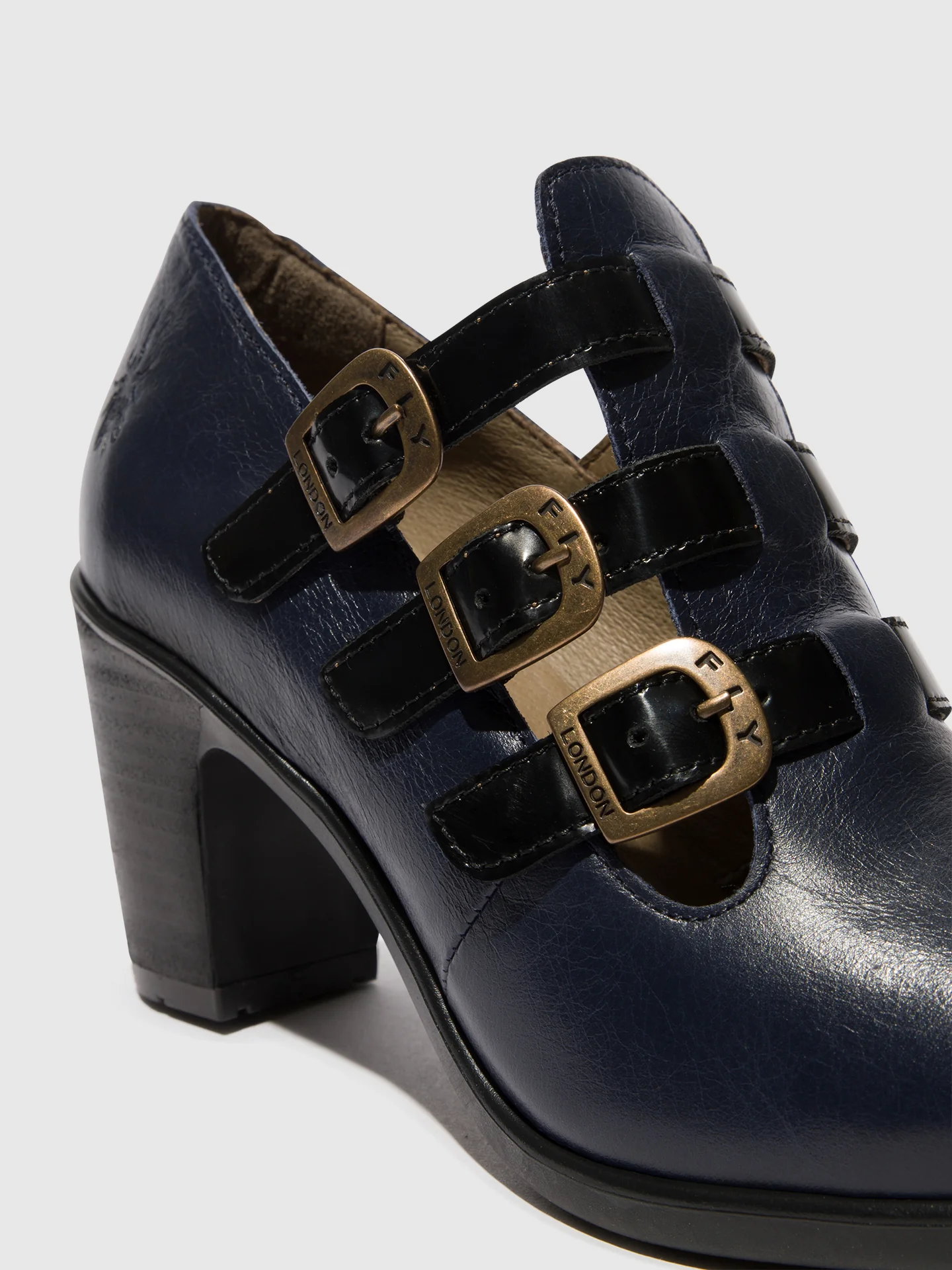 Buckle Shoes KACY011FLY NAVY/BLACK - Image 4