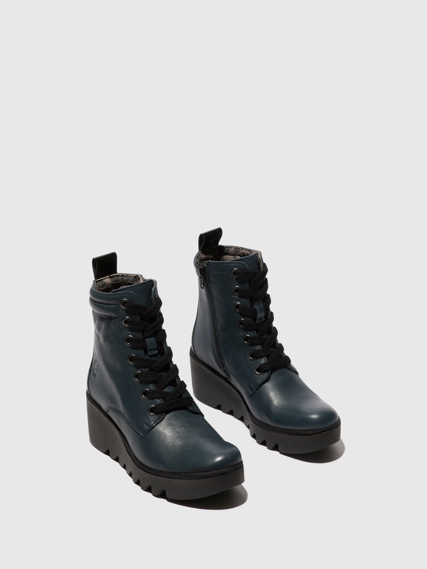 Lace-up Ankle Boots BIAZ329FLY NAVY/BLACK - Image 2