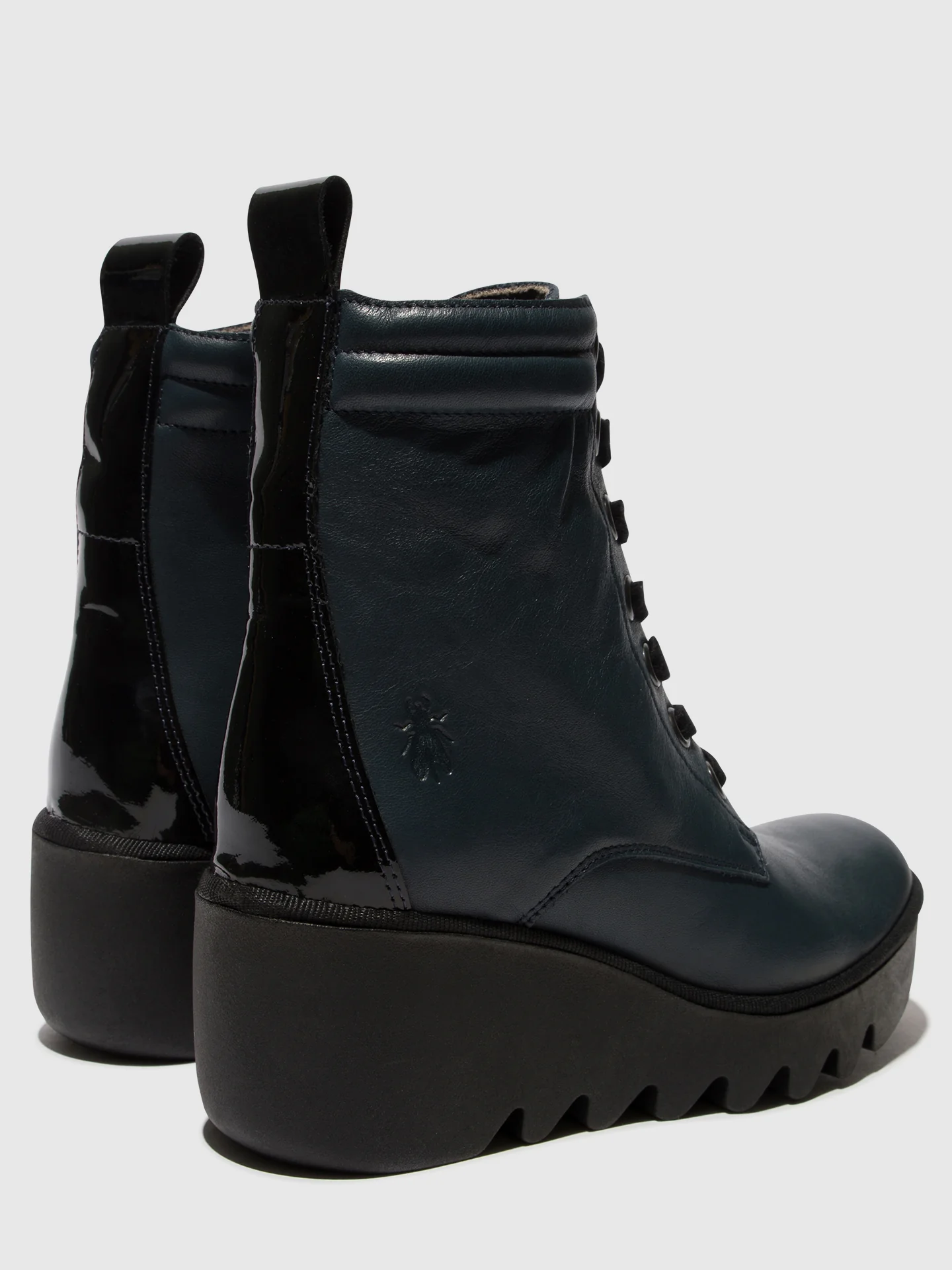 Lace-up Ankle Boots BIAZ329FLY NAVY/BLACK - Image 4