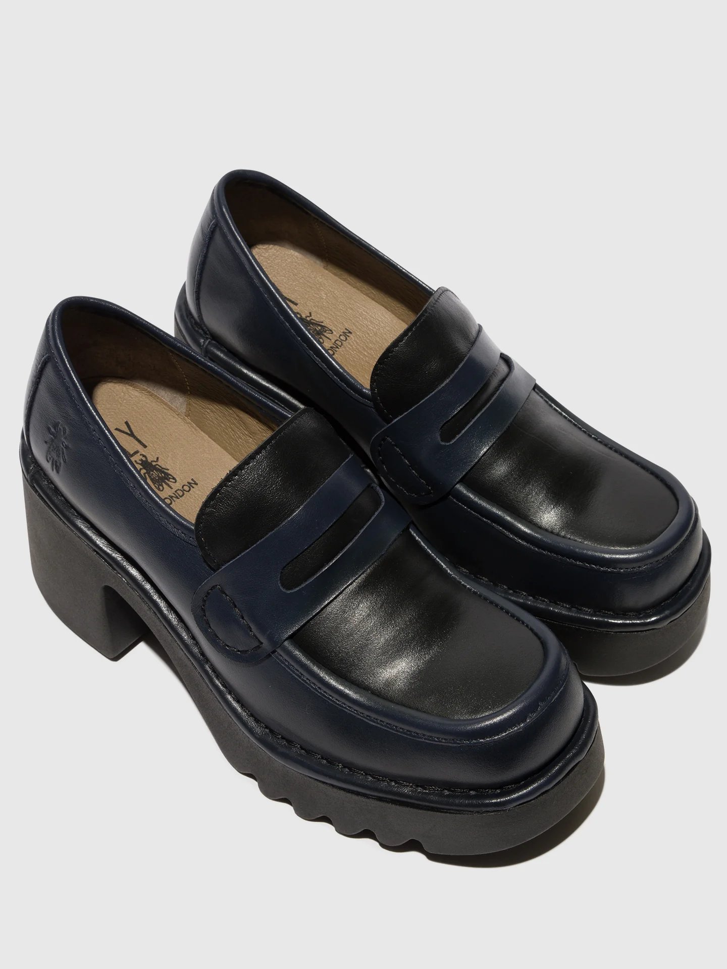 Loafers Shoes MULY252FLY NAVY/BLACK - Image 4