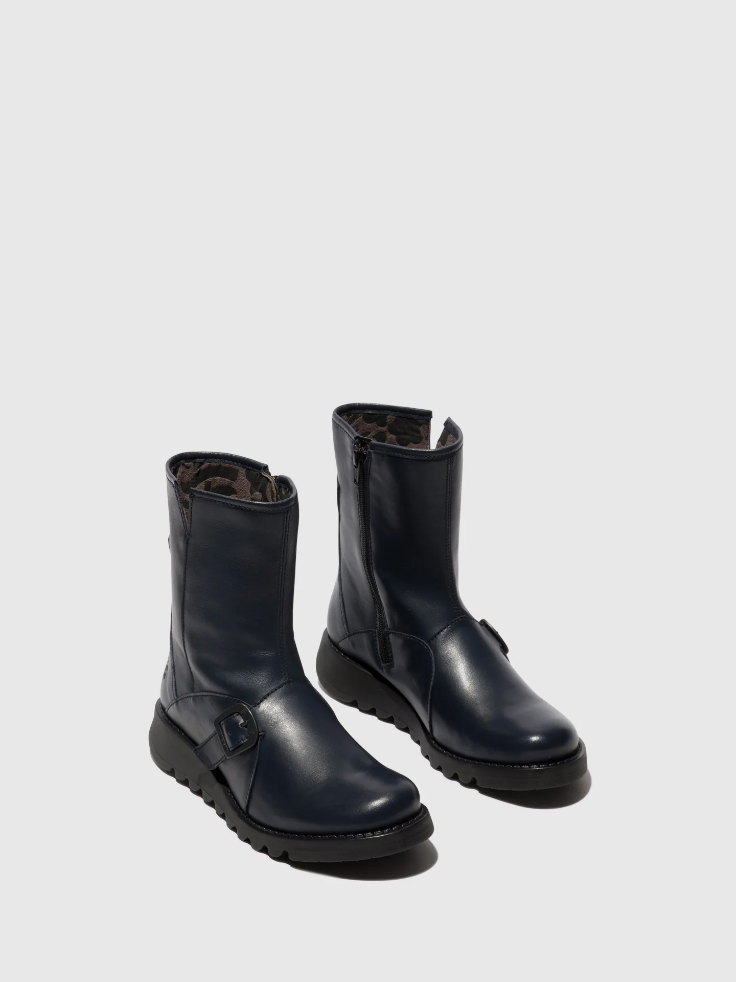 Buckle Ankle Boots SABE013FLY NAVY - Image 2