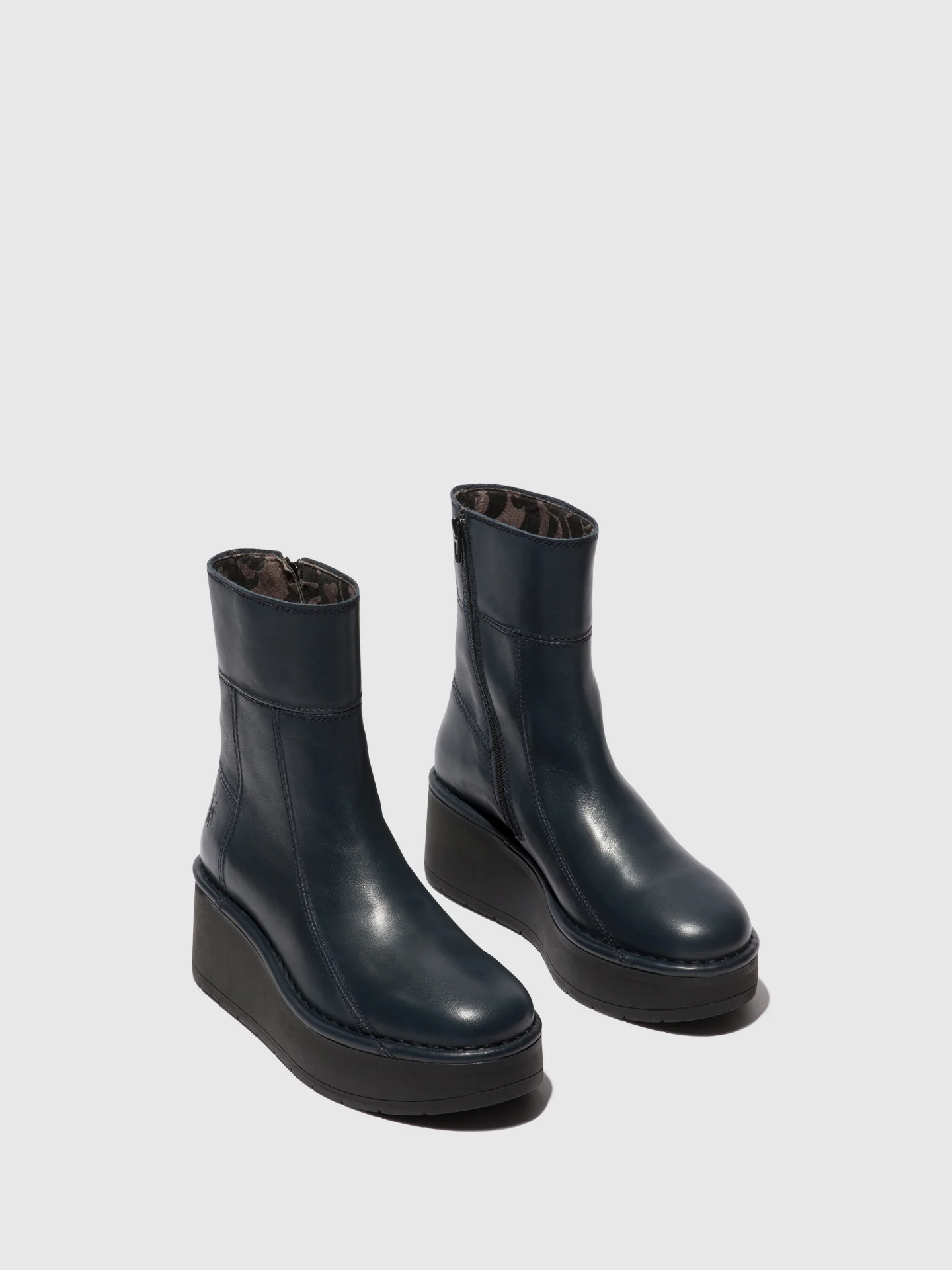 Zip Up Ankle Boots HANN248FLY NAVY - Image 2