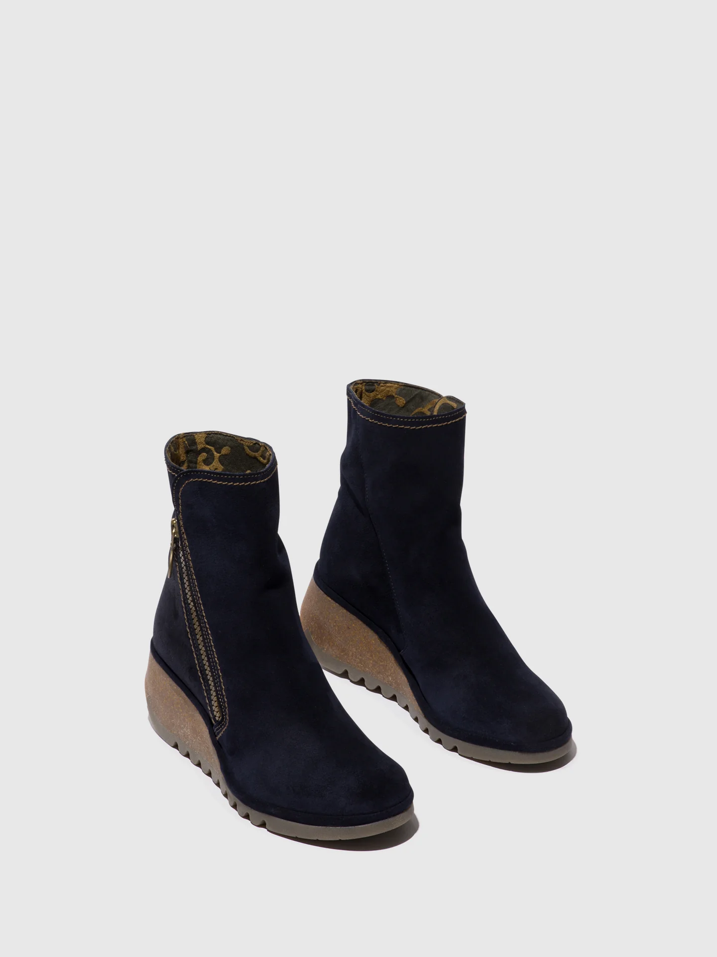 Zip Up Ankle Boots NELA407FLY NAVY - Image 2