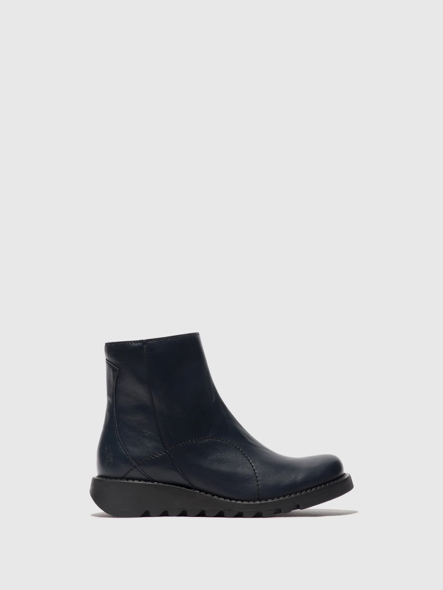 Zip Up Ankle Boots SAGU014FLY NAVY
