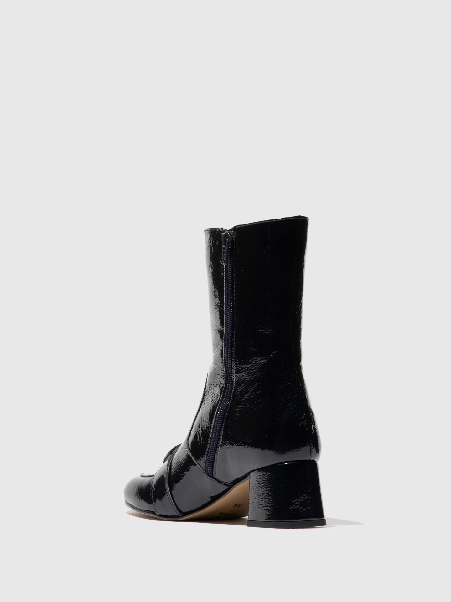 Zip Up Ankle Boots SUIR170FLY NAVY - Image 3