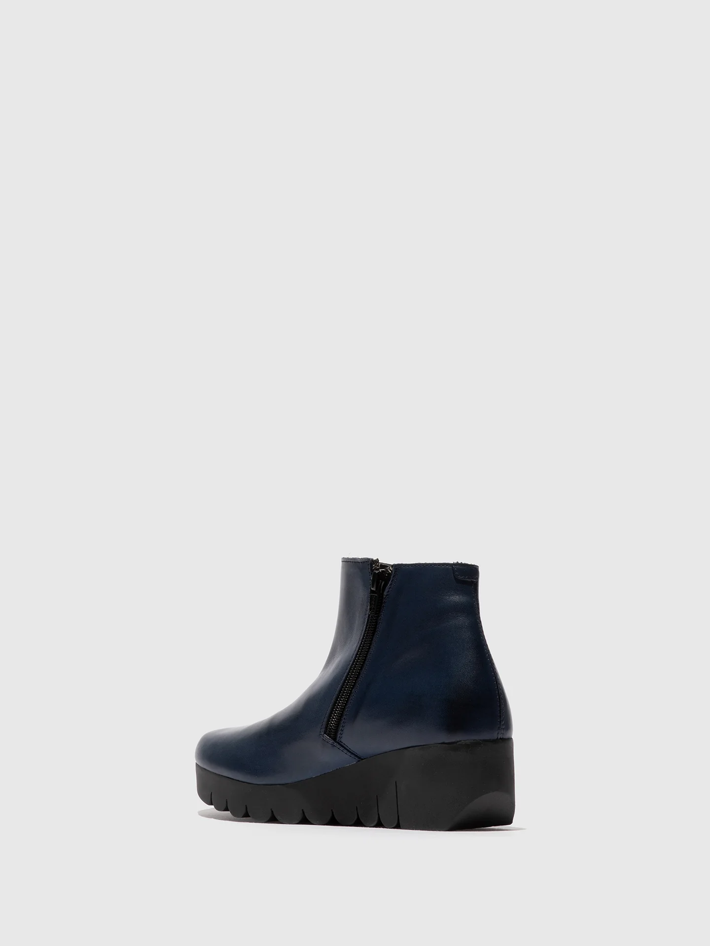 Zip Up Ankle Boots VANG364FLY NAVY - Image 3