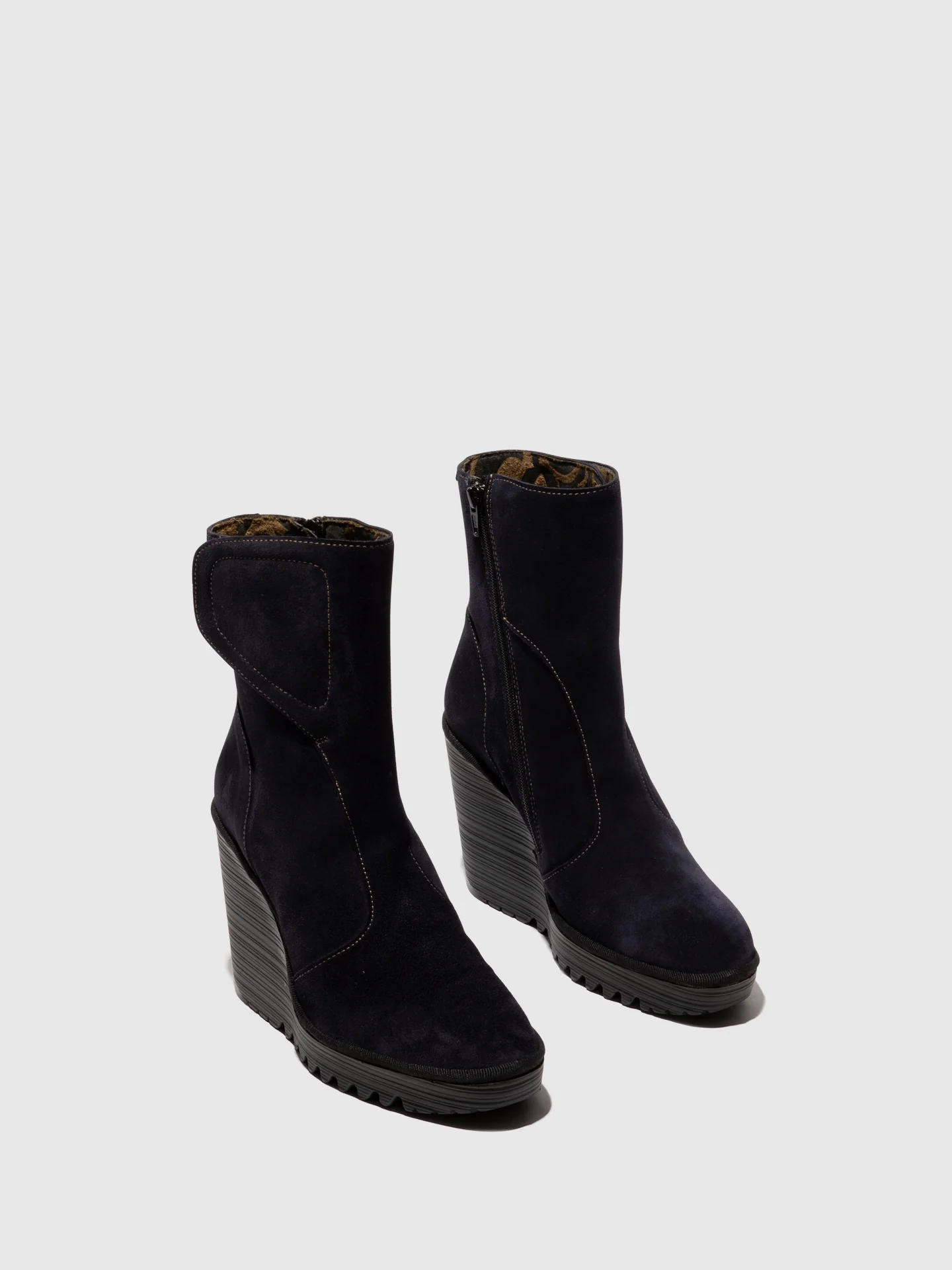 Zip Up Ankle Boots DALLY463FLY OCEAN - Image 2