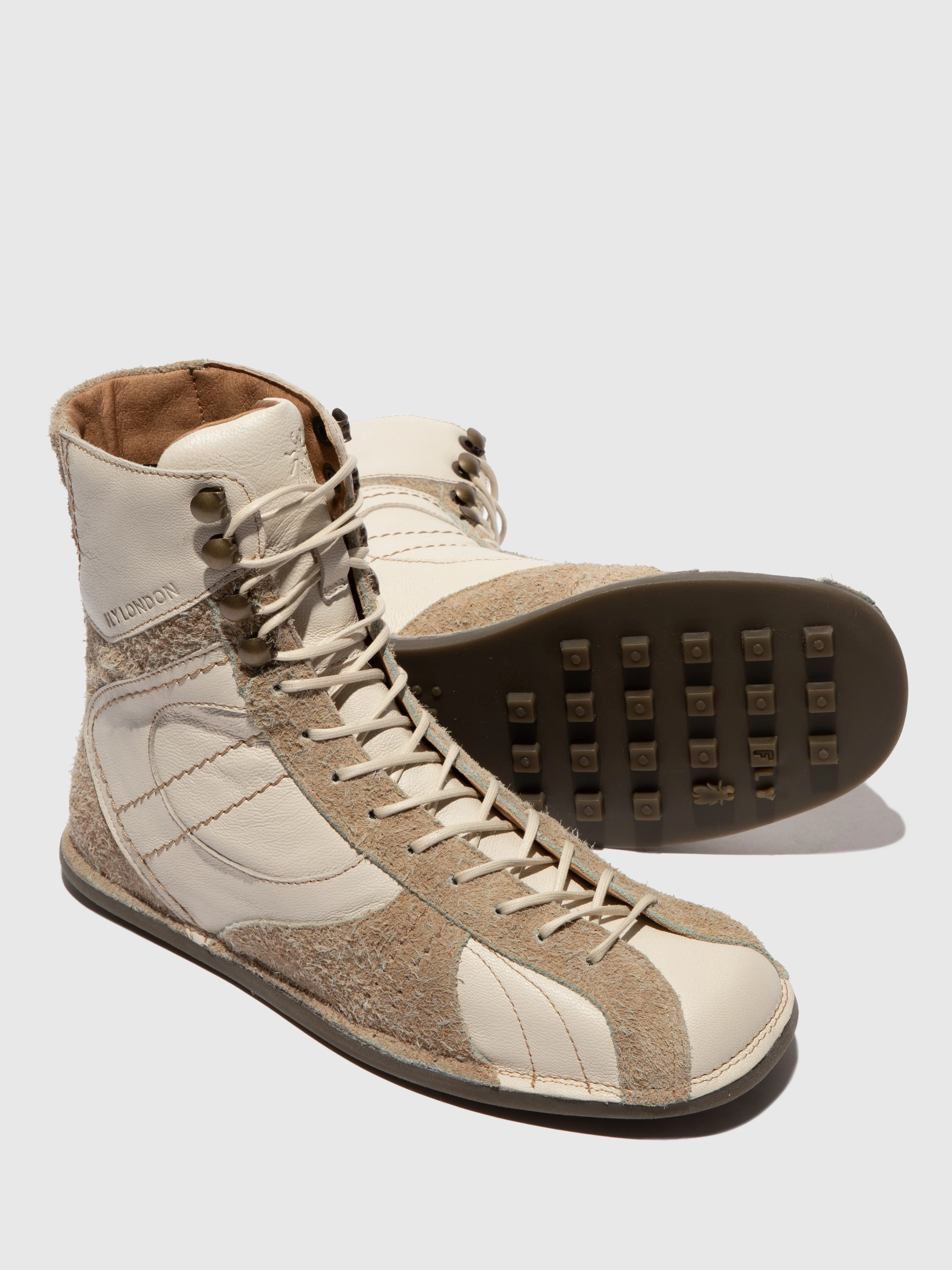 Hi-Top Trainers FARV573FLY OFFWHITE - Image 4