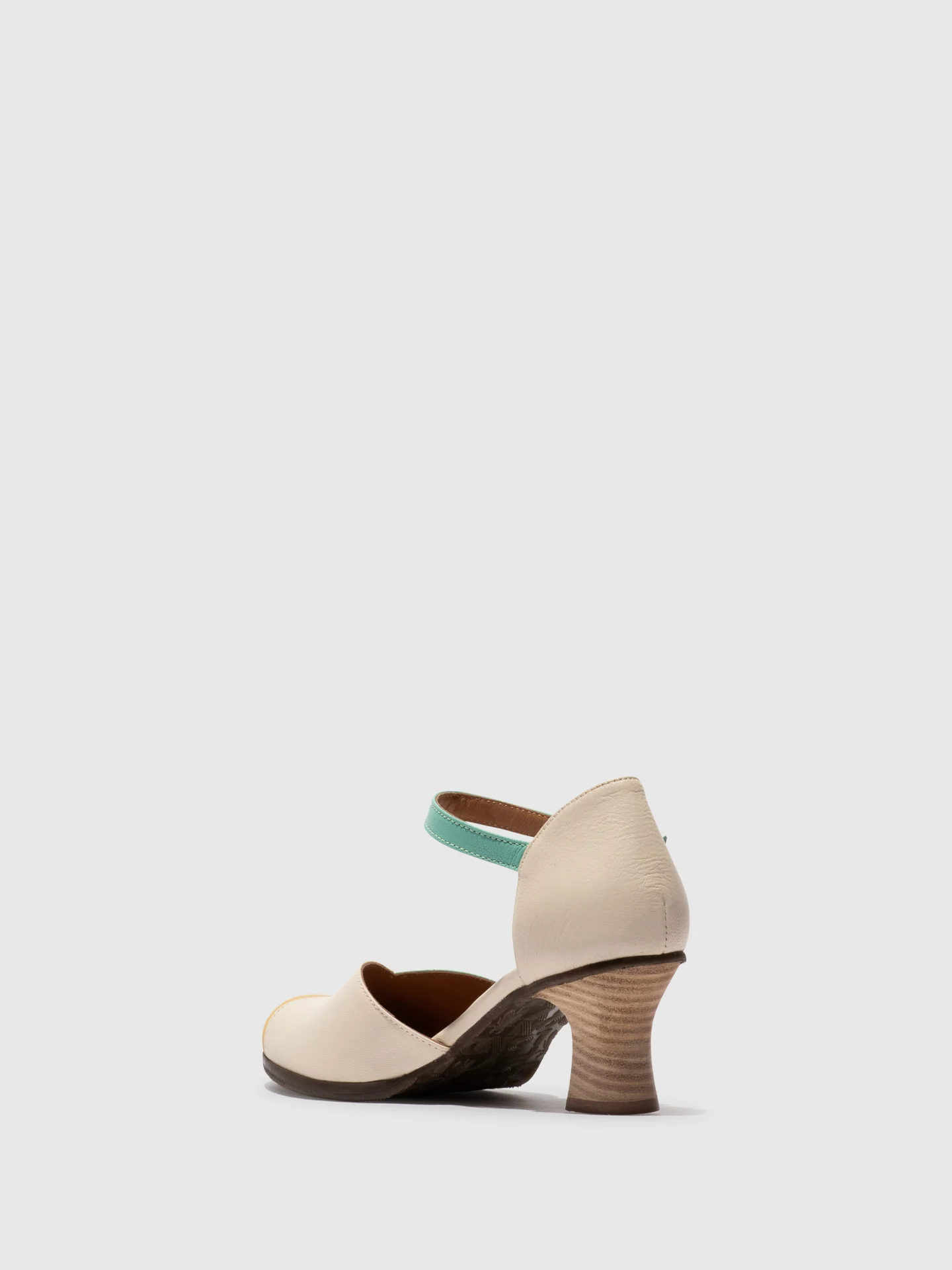 Heel Shoes BESH087FLY OFFWHITE/SPEARMINT/BUMBLEBEE - Image 3