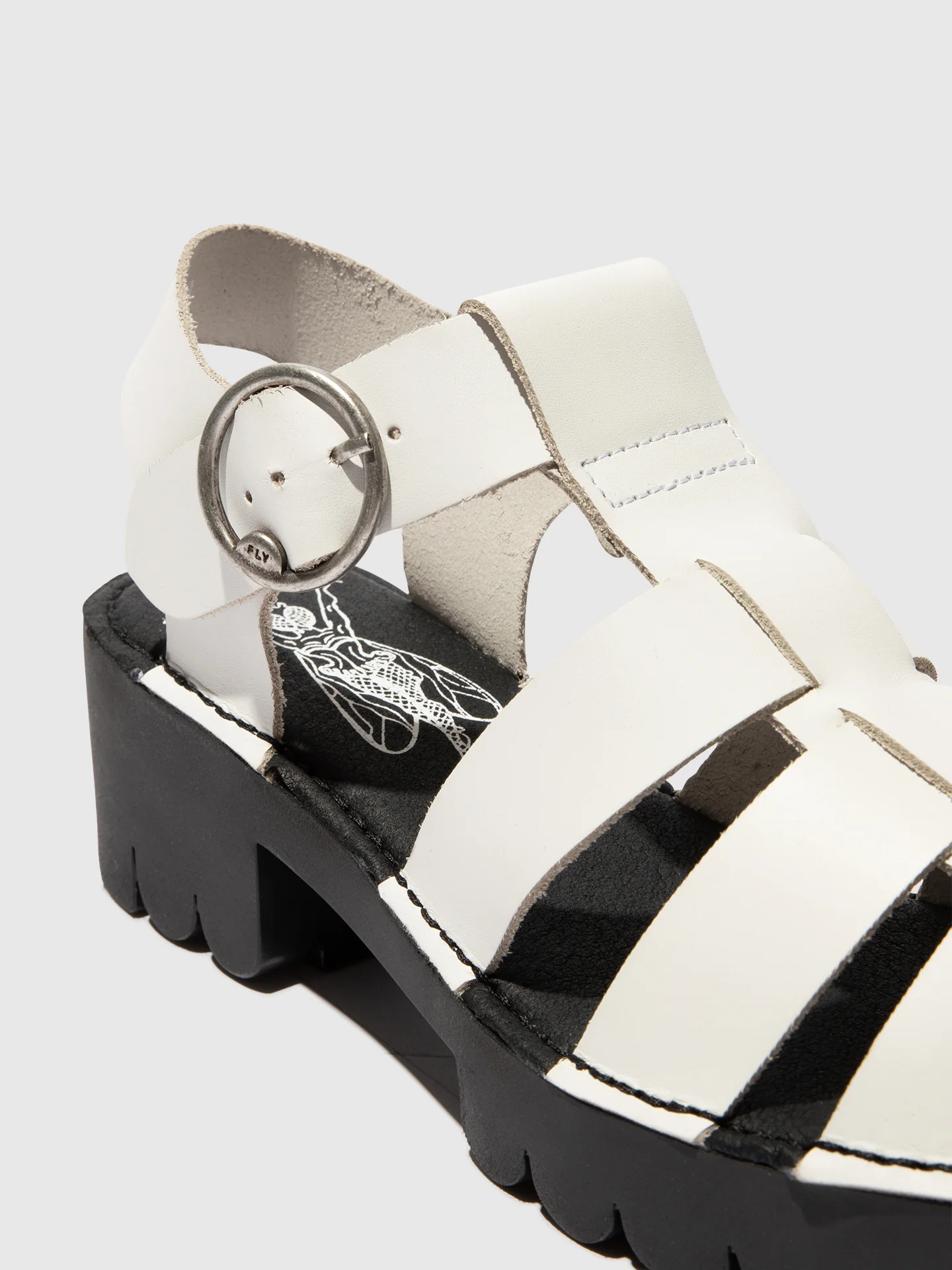 T-Strap Sandals EMME511FLY OFFWHITE - Image 4