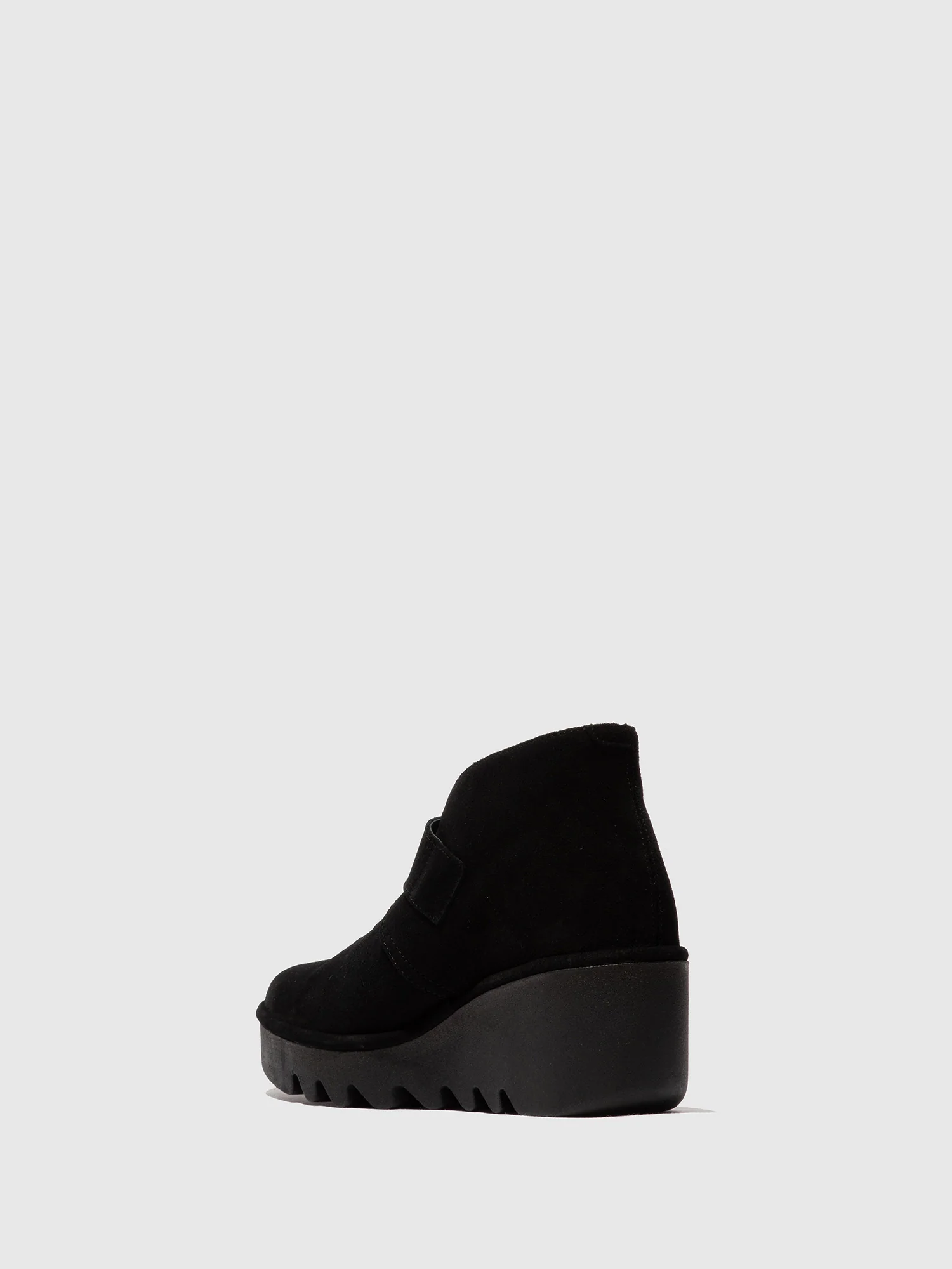 Buckle Ankle Boots BIRT397FLY OIL SUEDE BLACK - Image 3