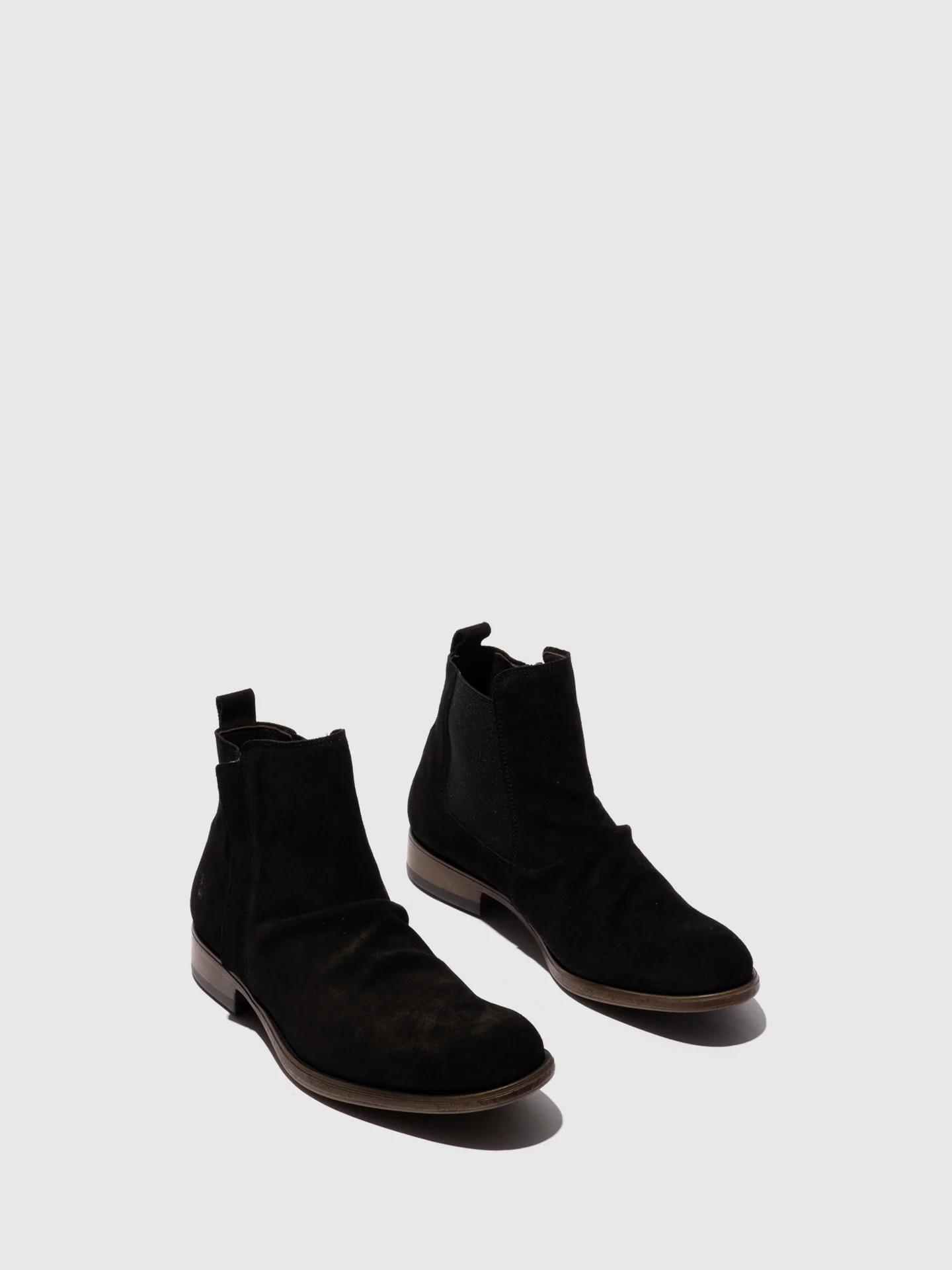 Zip Up Ankle Boots MOWI146FLY OIL SUEDE BLACK - Image 2