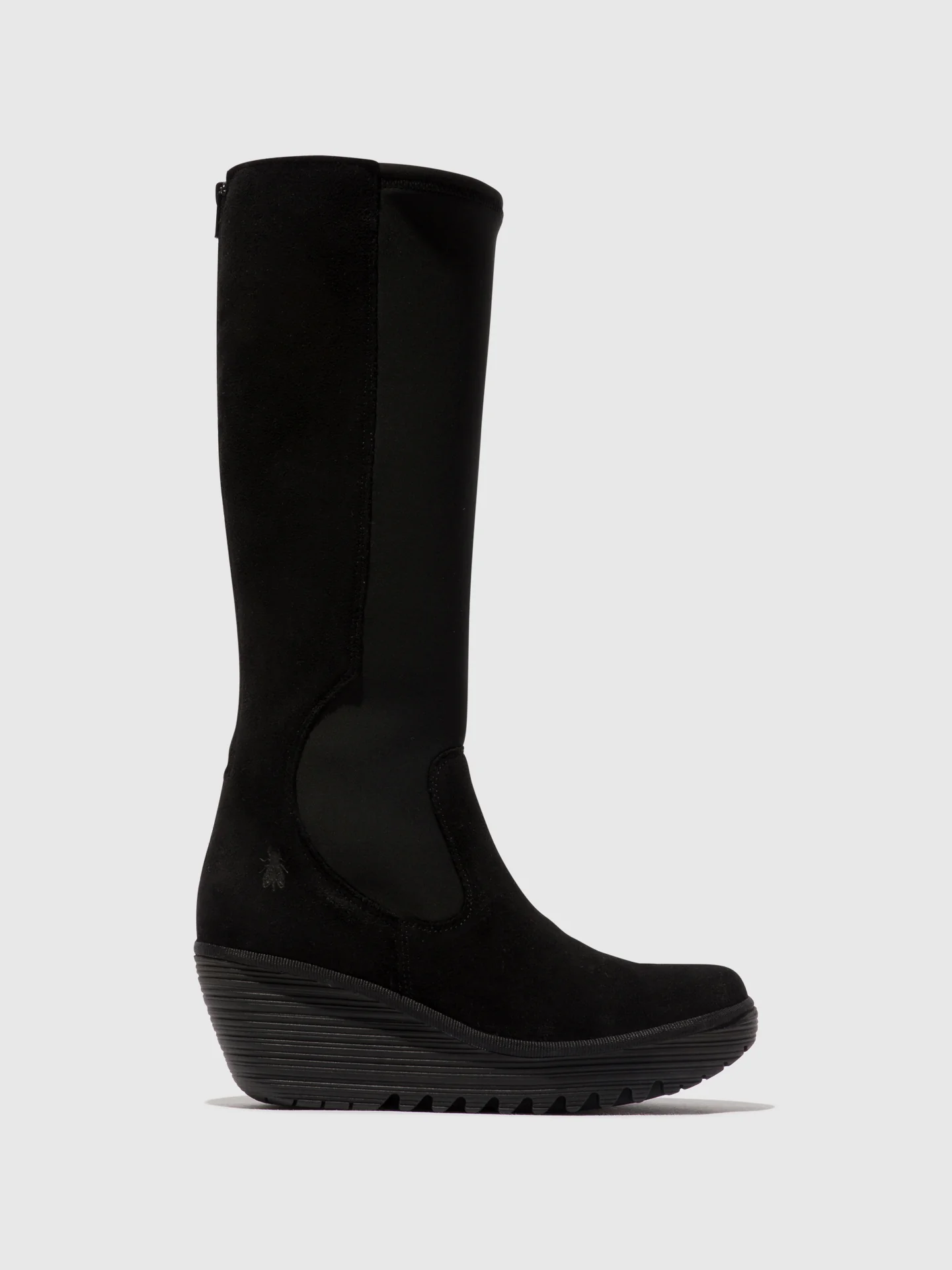 Zip Up Boots YOJA401FLY OIL SUEDE BLACK