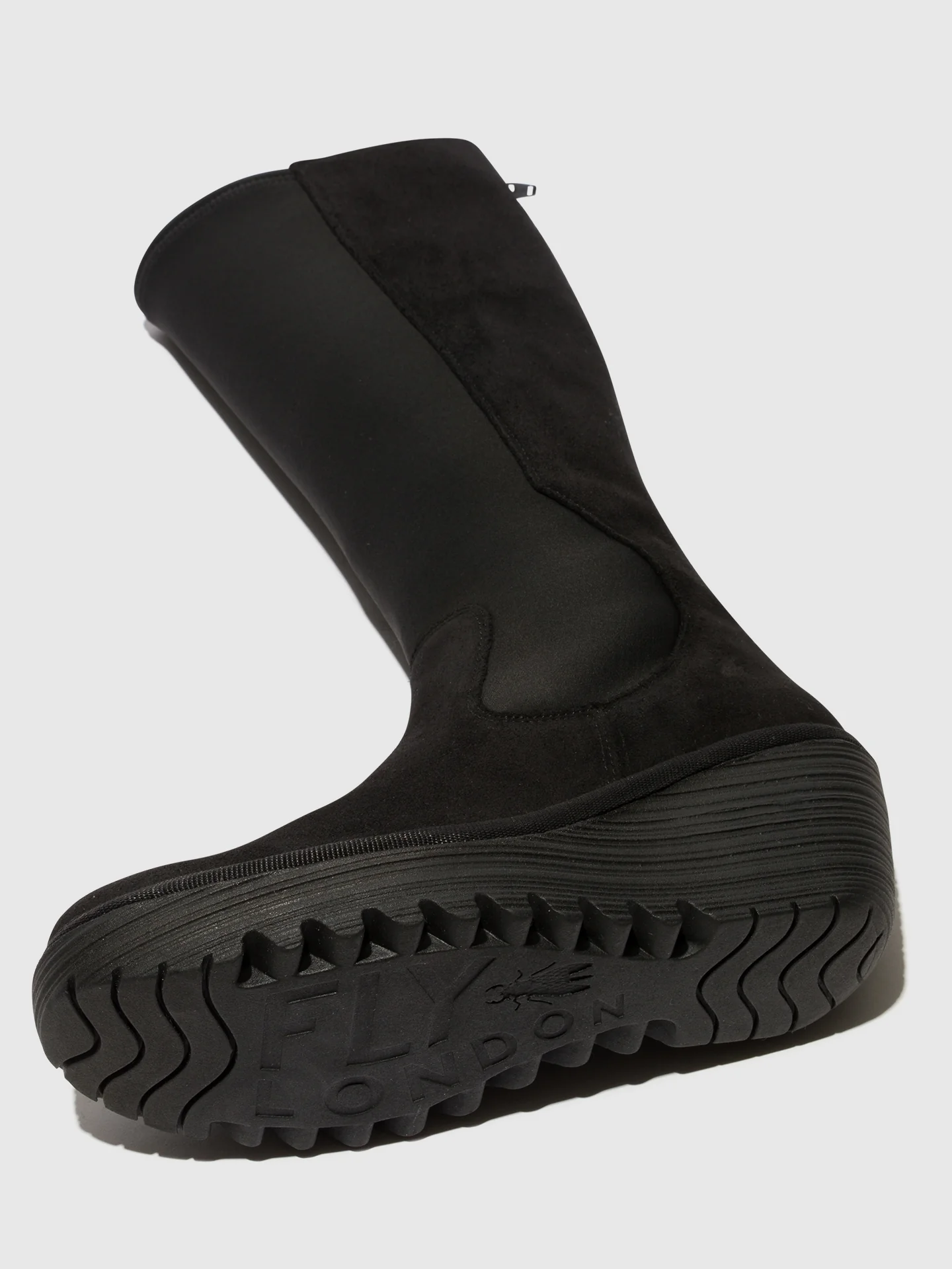 Zip Up Boots YOJA401FLY OIL SUEDE BLACK - Image 4