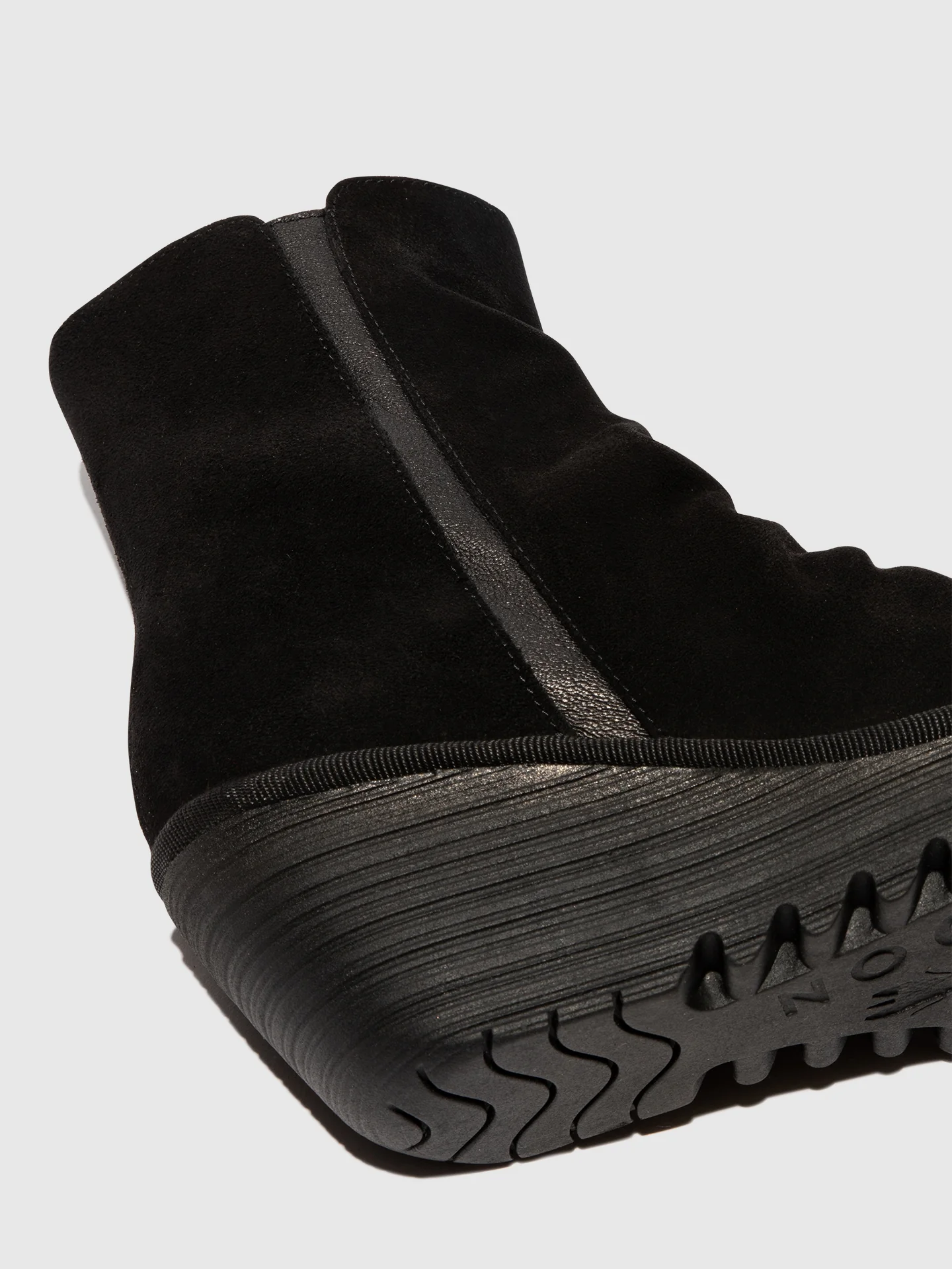 Zip Up Ankle Boots YOPA461FLY OIL SUEDE/MOUSSE BLACK - Image 4