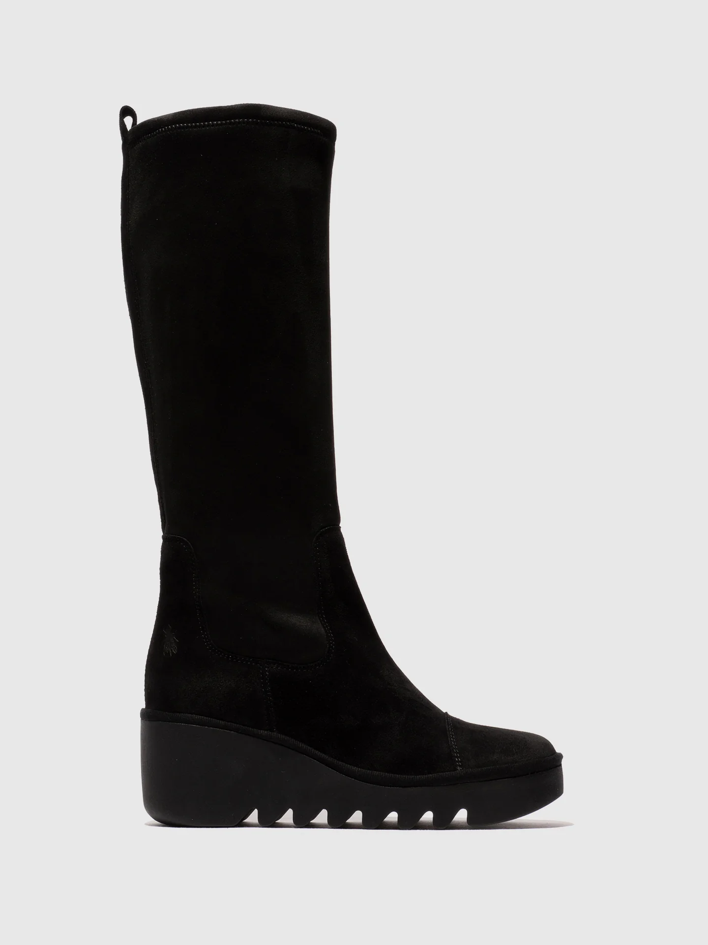 Zip Up Boots BADI601FLY OIL SUEDE/STRECH BLACK