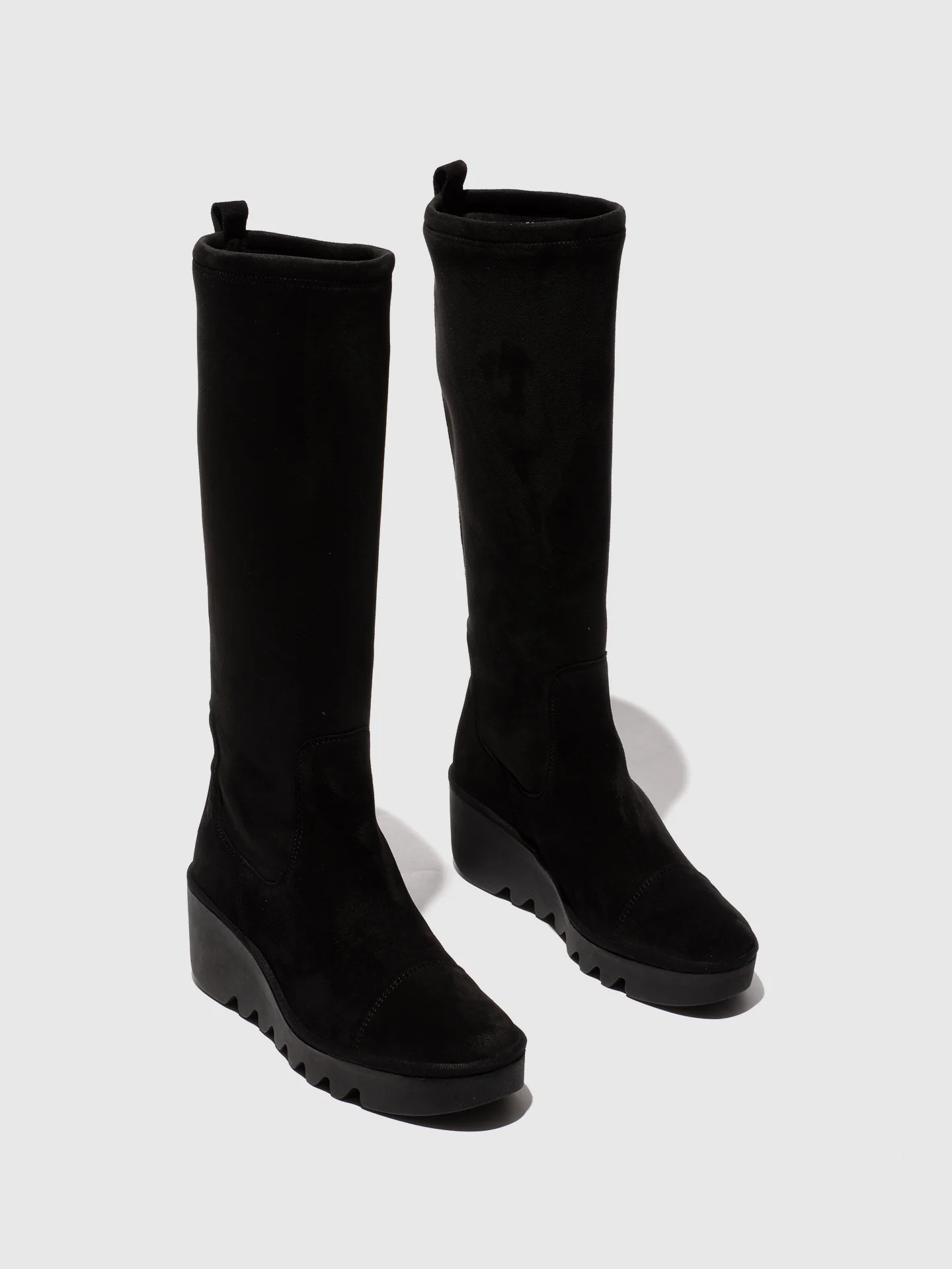 Zip Up Boots BADI601FLY OIL SUEDE/STRECH BLACK - Image 2