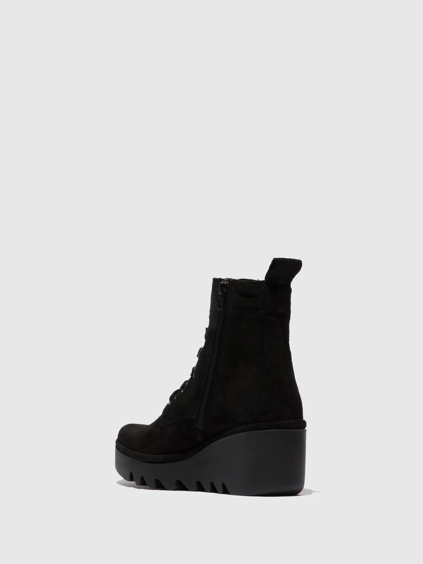 Lace-up Ankle Boots BIAZ329FLY OILSUEDE BLACK - Image 3