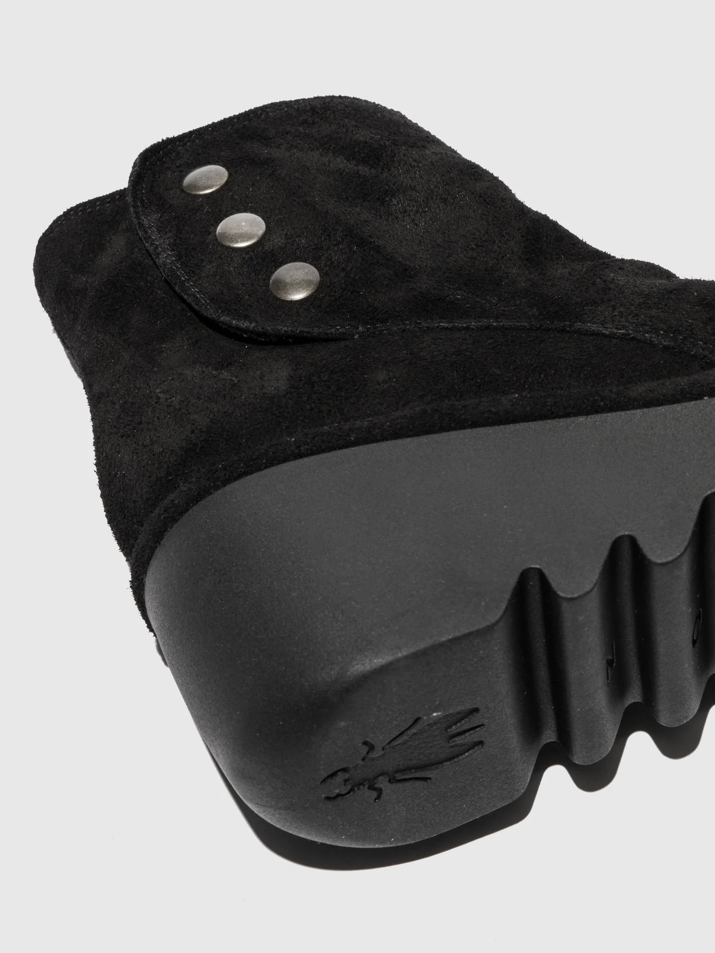 Zip Up Ankle Boots BROM344FLY OILSUEDE BLACK - Image 4