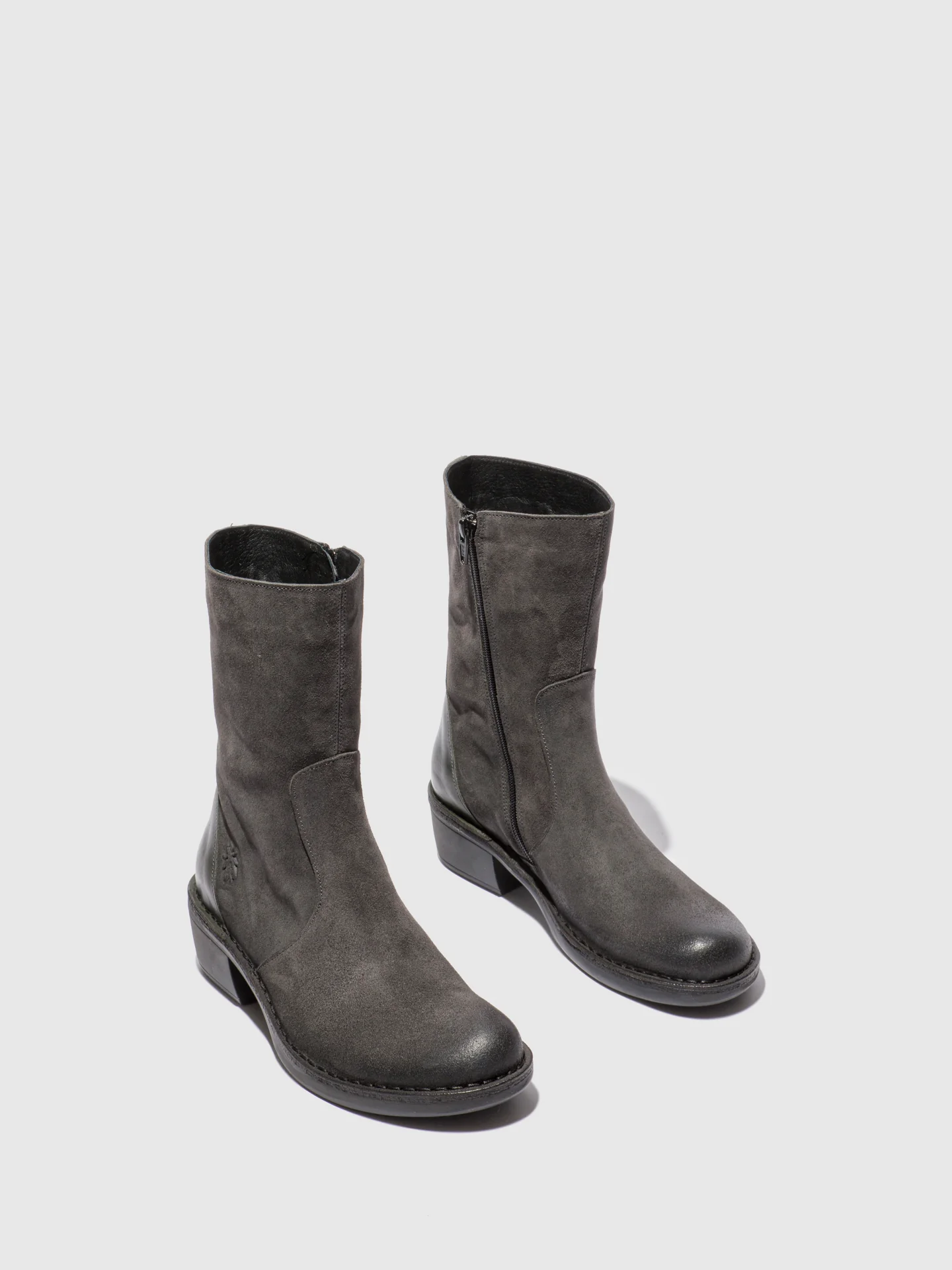 Zip Up Ankle Boots MANE073FLY OILSUEDE/RUG DIESEL - Image 2