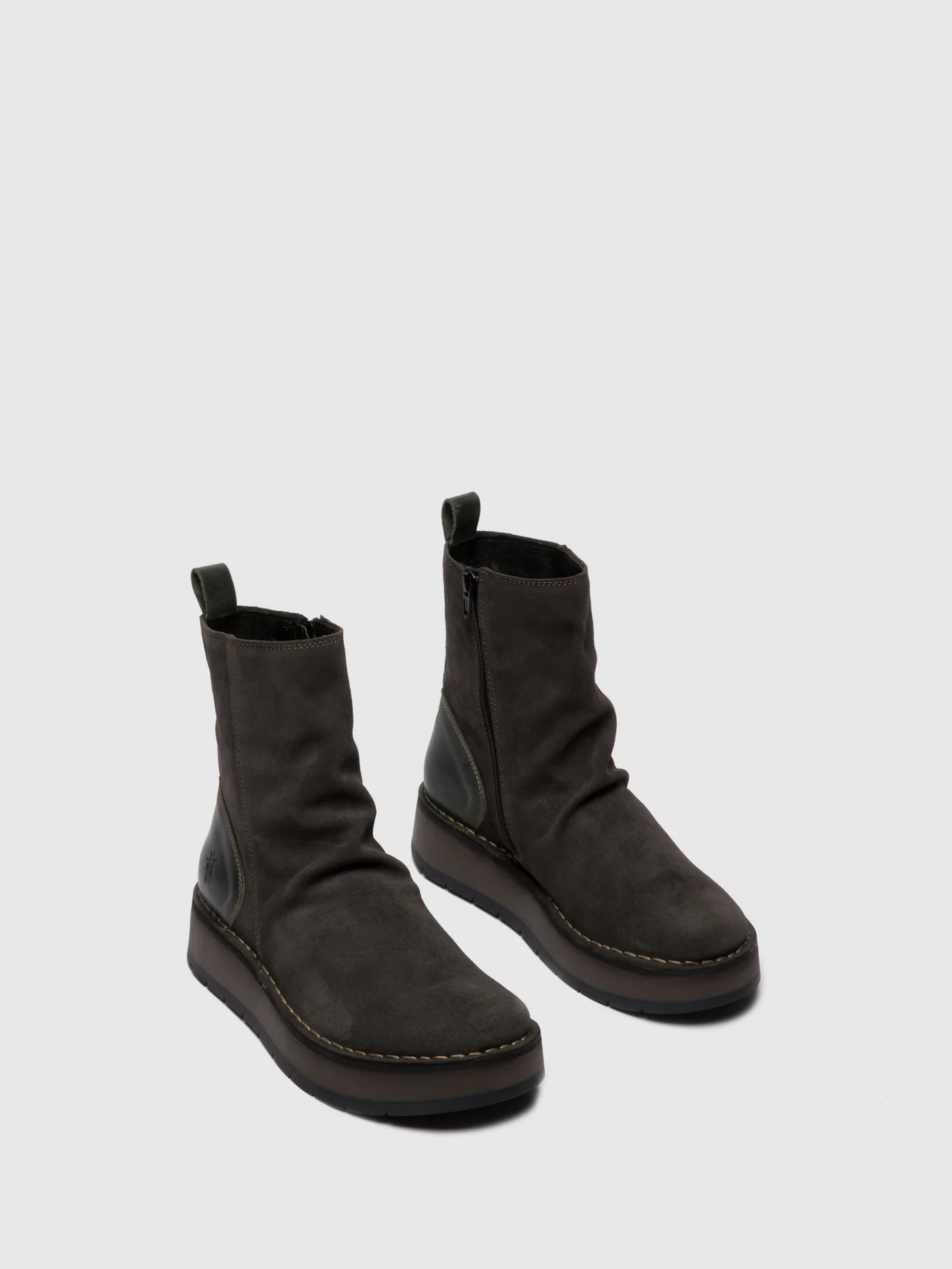 Zip Up Ankle Boots RENO053FLY OILSUEDE/RUG DIESEL - Image 2