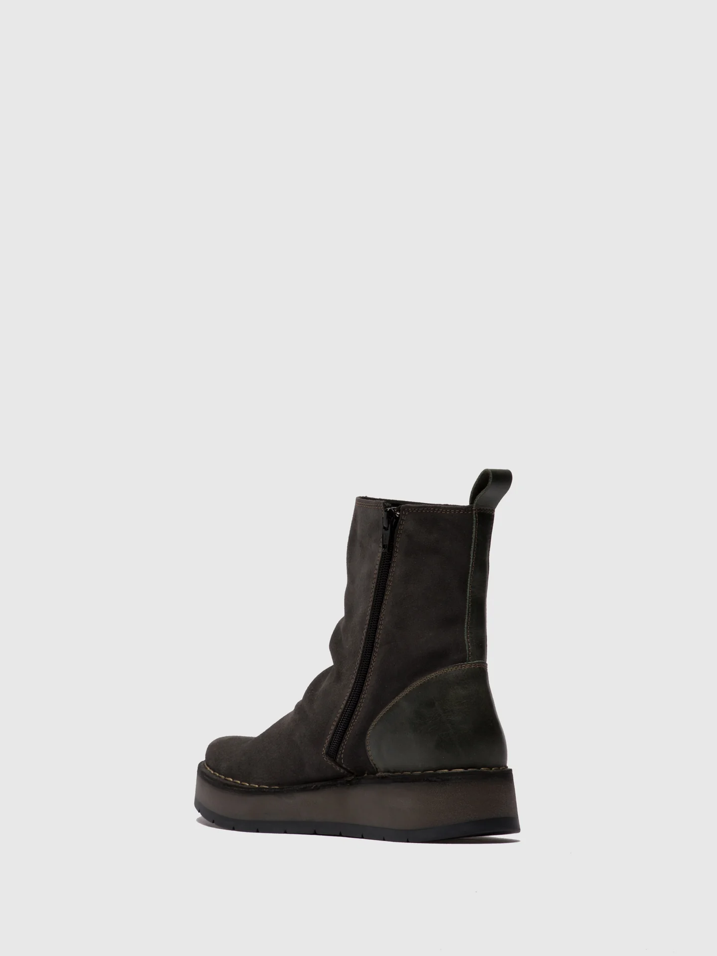 Zip Up Ankle Boots RENO053FLY OILSUEDE/RUG DIESEL - Image 3