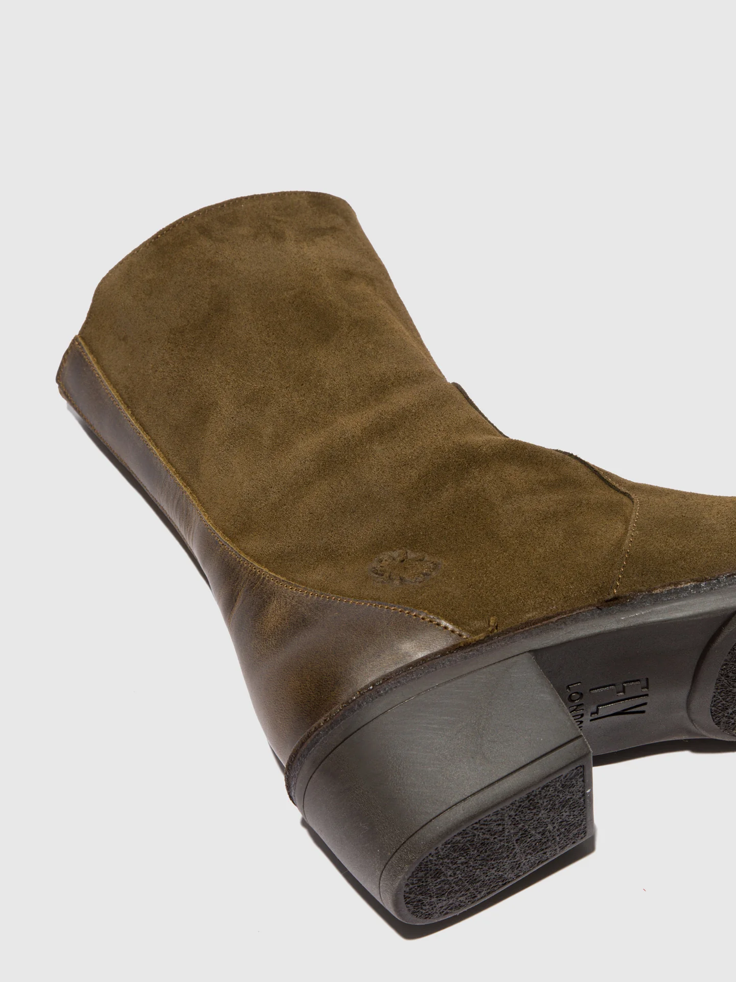 Zip Up Ankle Boots MANE073FLY OILSUEDE/RUG SLUDGE/OLIVE - Image 4