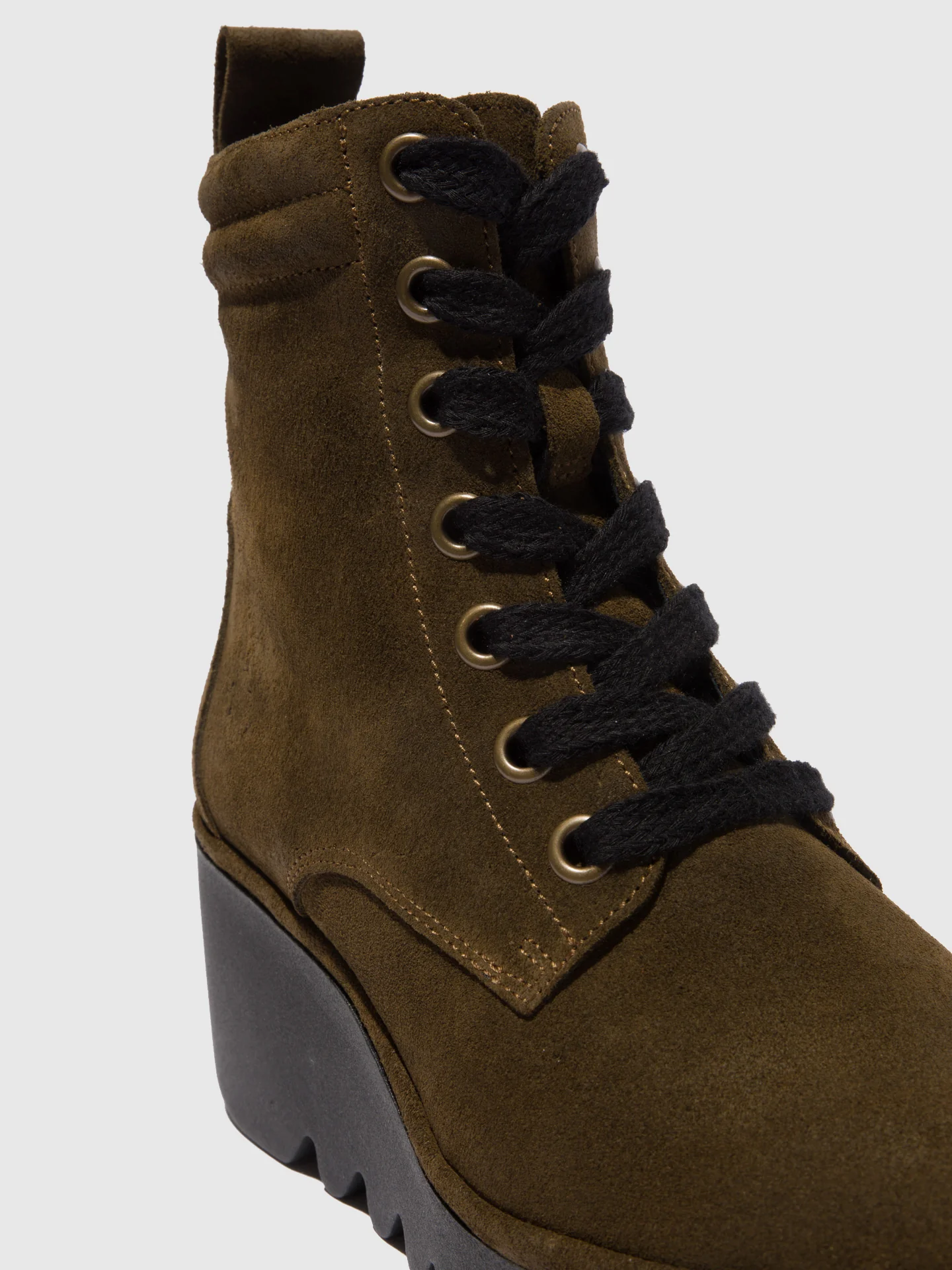 Lace-up Ankle Boots BIAZ329FLY OILSUEDE SLUDGE - Image 4