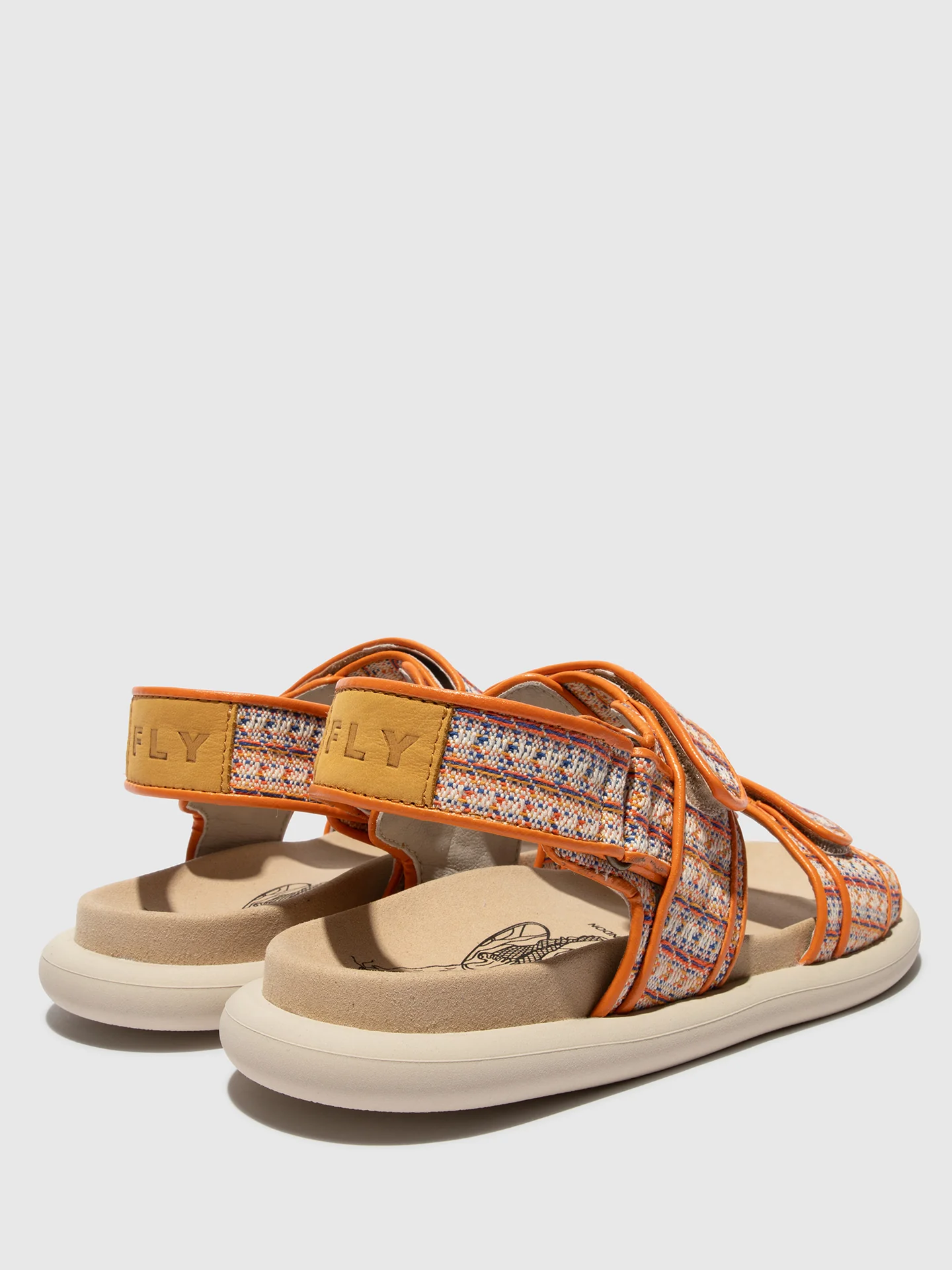 Sling-Back Sandals PAAV228FLY ORANGE/BUMBLEBEE - Image 4