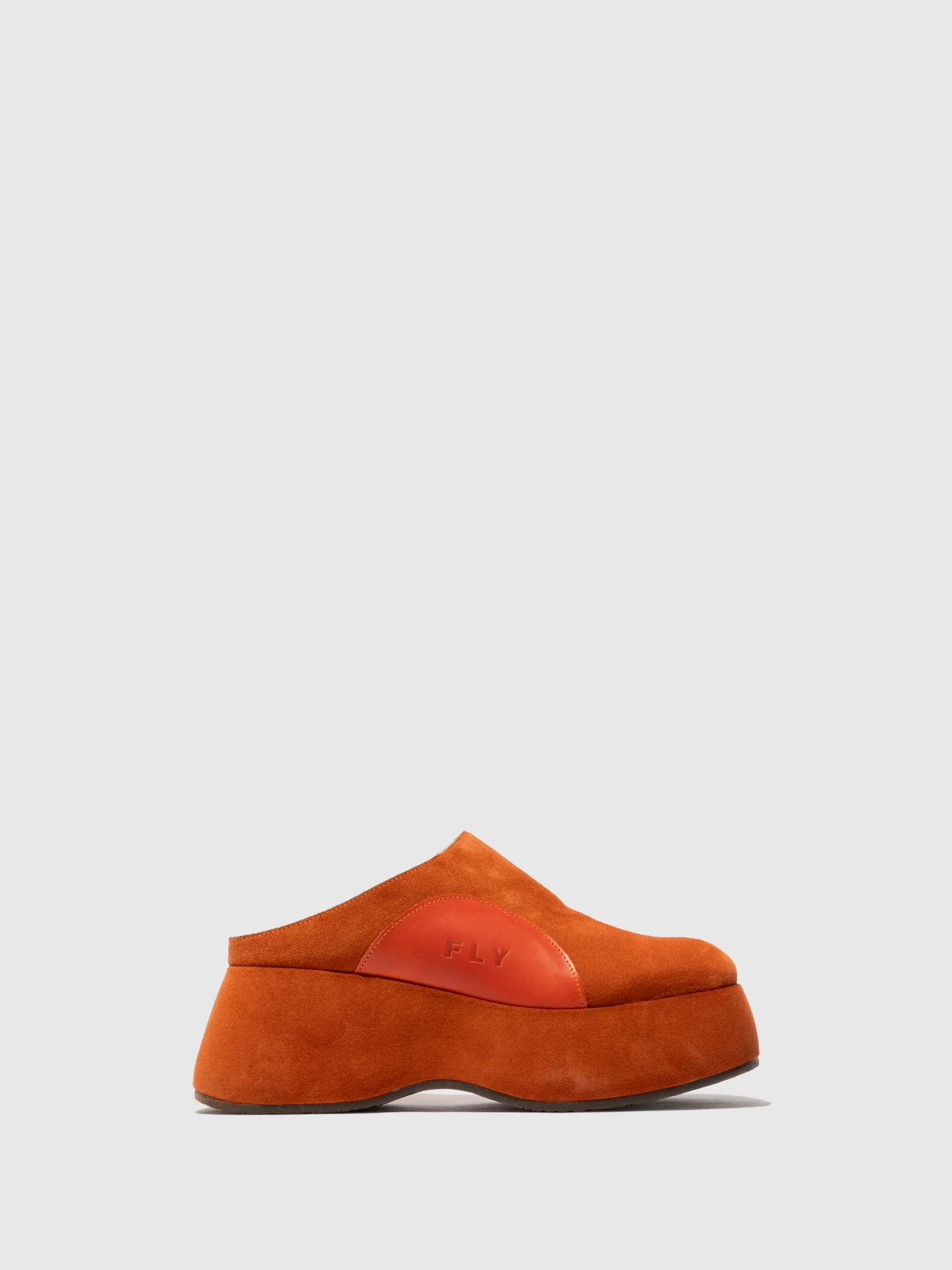 Round Toe Clogs BAWI077FLY ORANGE/ORANGE