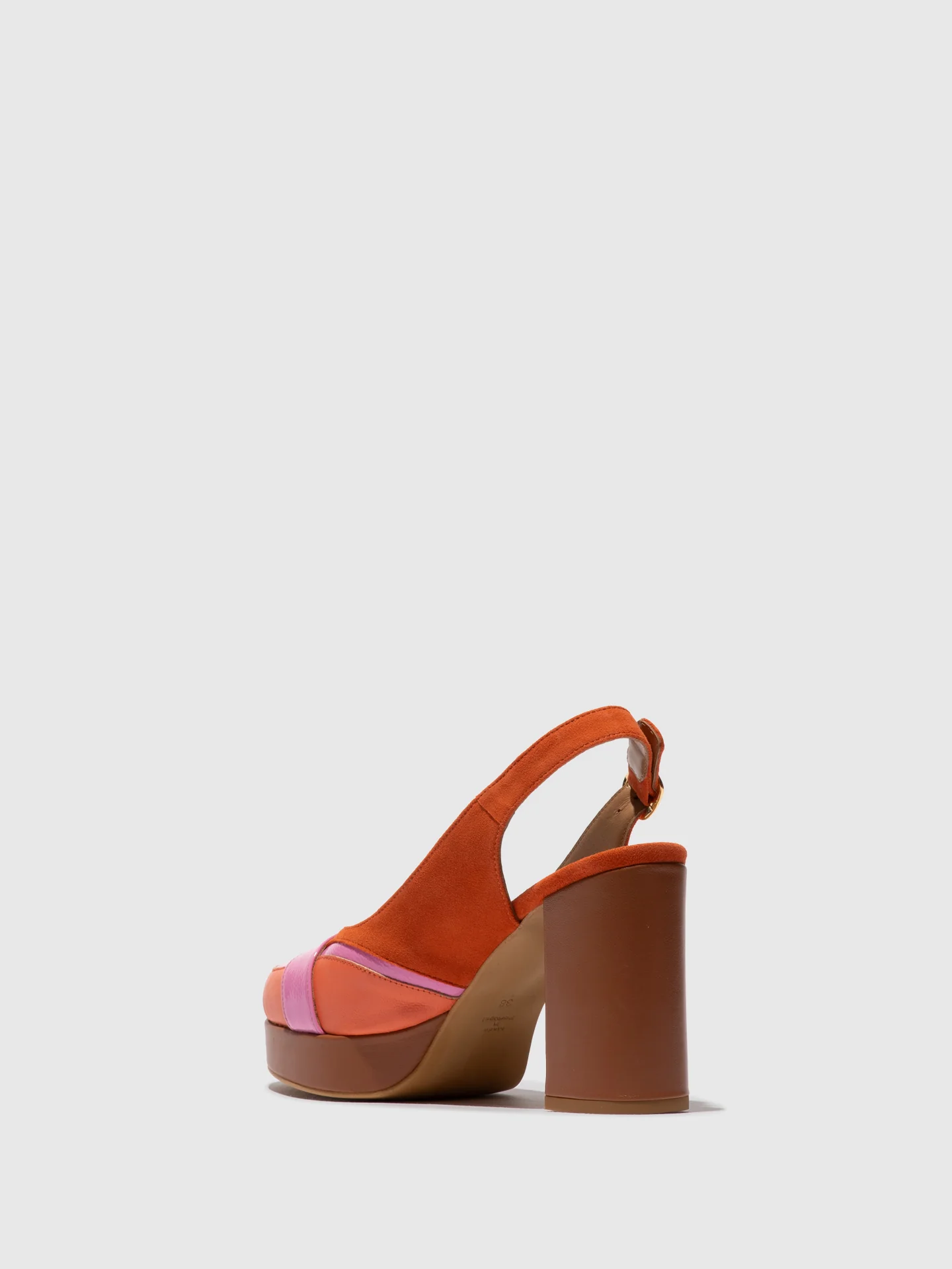 Buckle Sandals EVAH243FLY ORANGE/PINK - Image 3