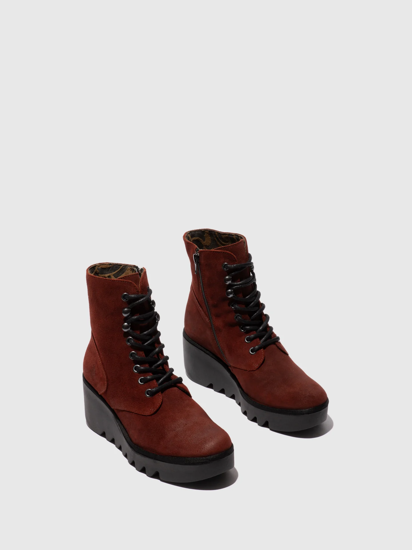 Lace-up Ankle Boots BIRR534FLY OXBLOOD - Image 2