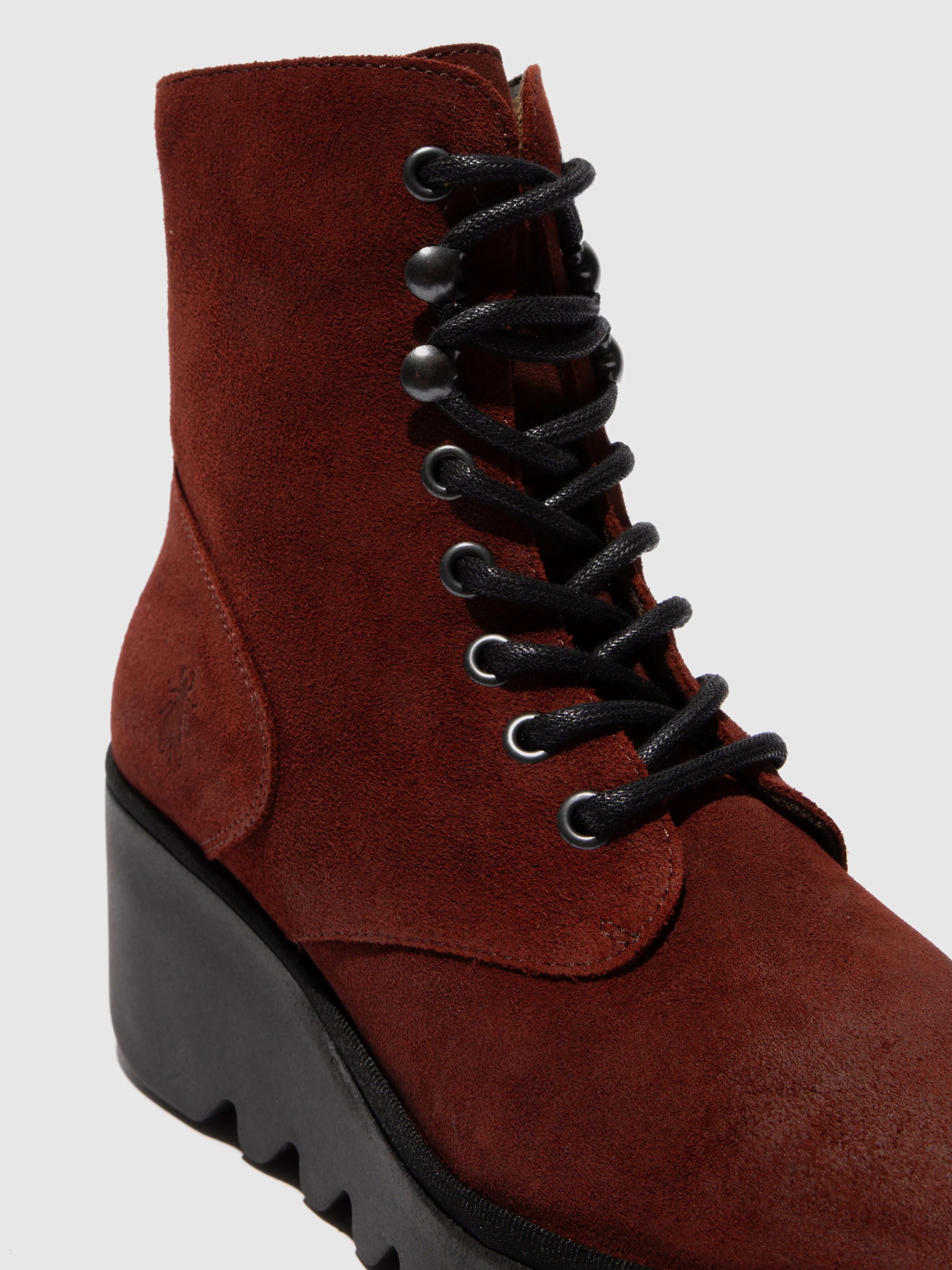 Lace-up Ankle Boots BIRR534FLY OXBLOOD - Image 4