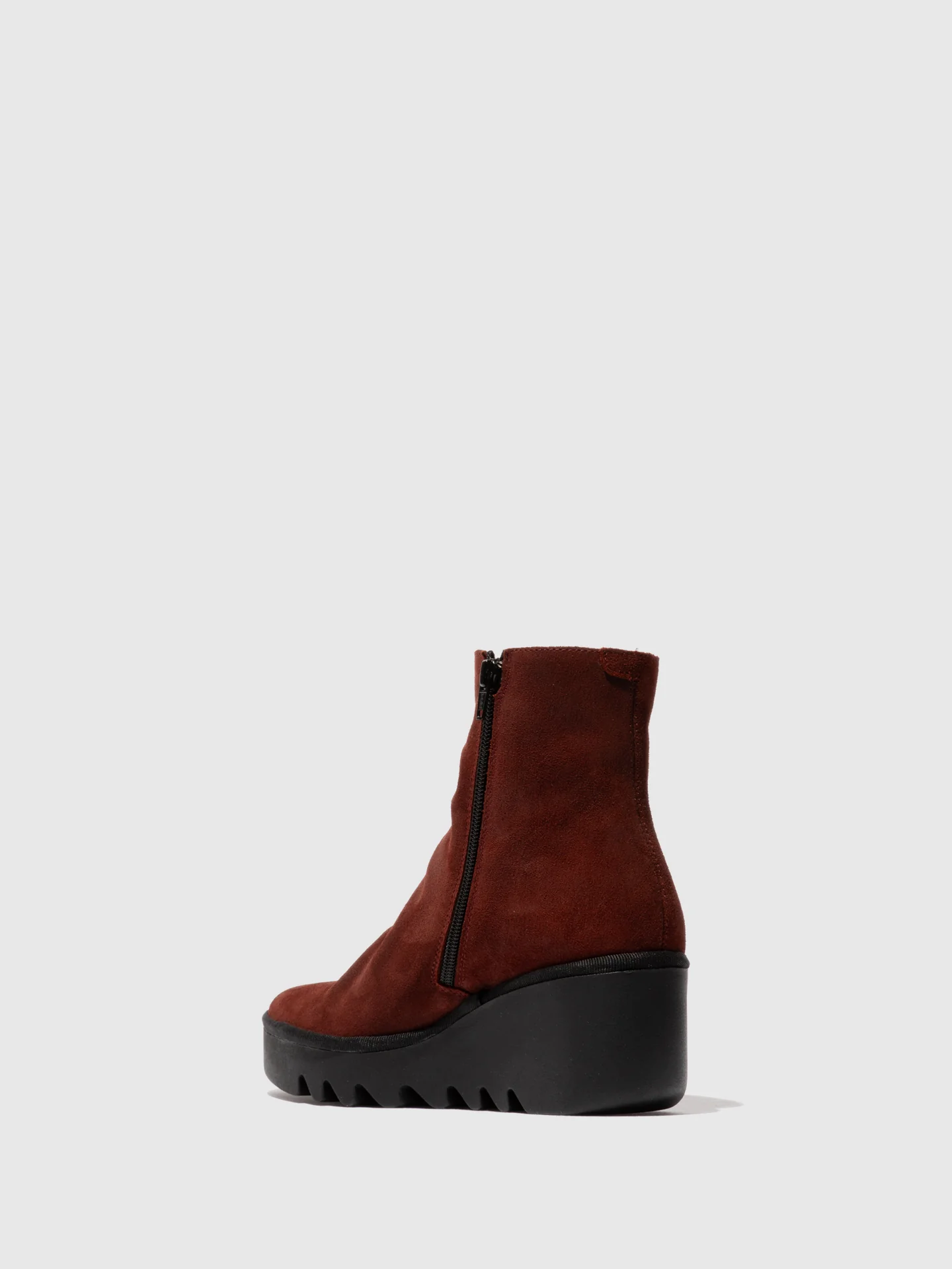 Zip Up Ankle Boots BAAN538FLY OXBLOOD - Image 3