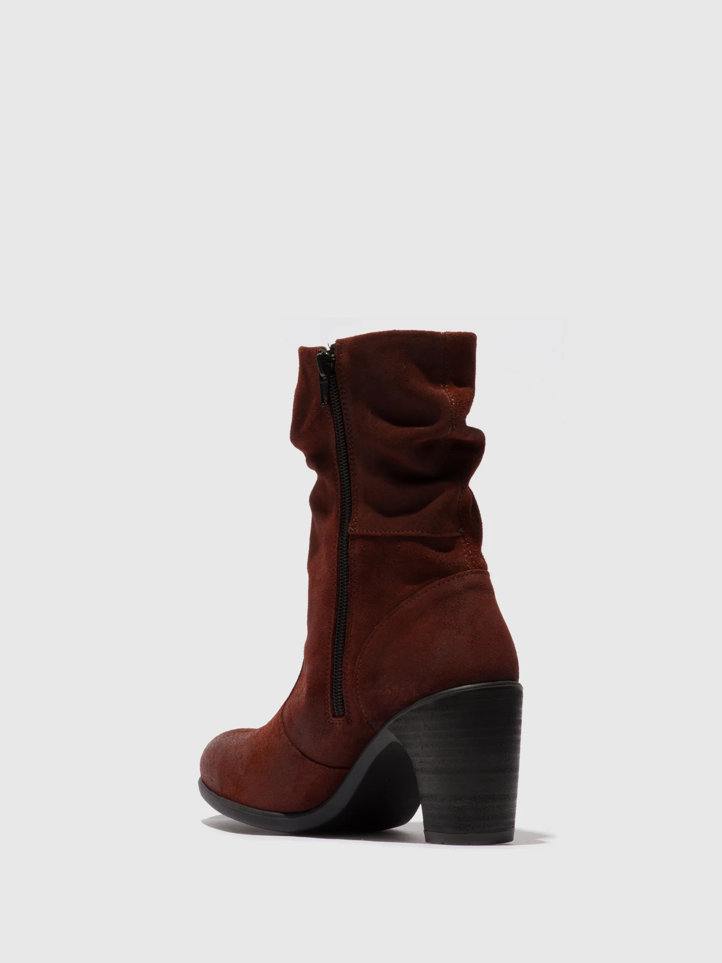 Zip Up Ankle Boots KLEI152FLY OXBLOOD - Image 3