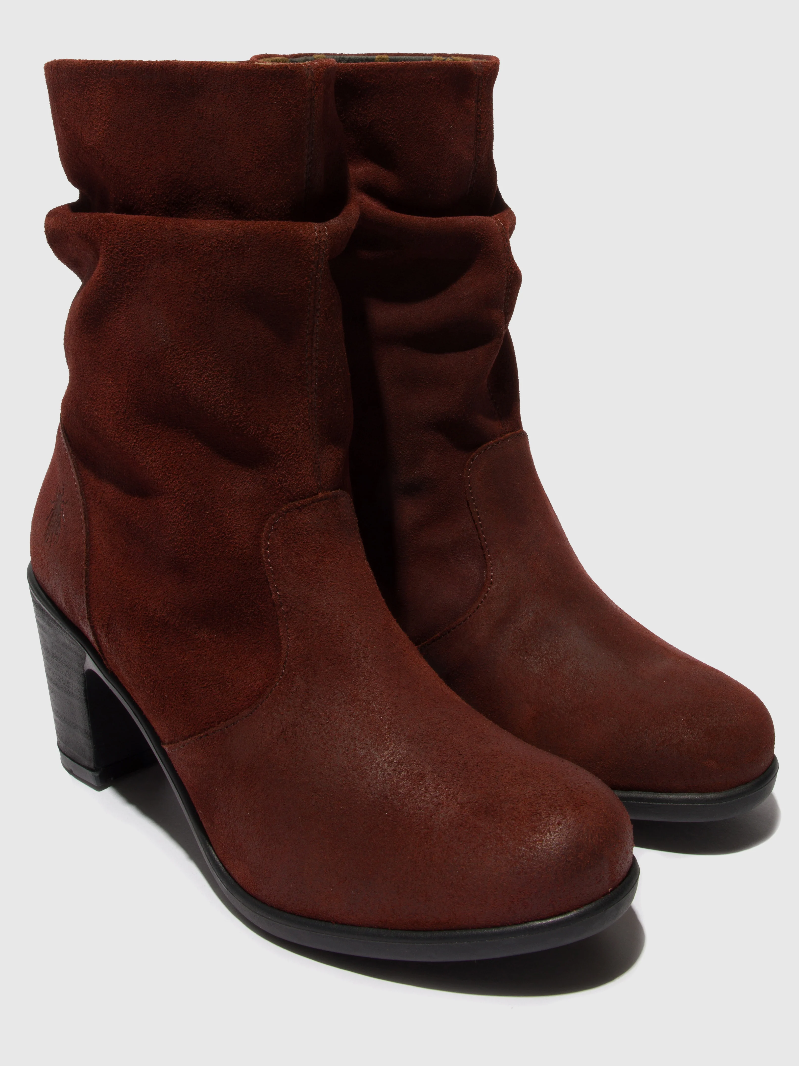 Zip Up Ankle Boots KLEI152FLY OXBLOOD - Image 4