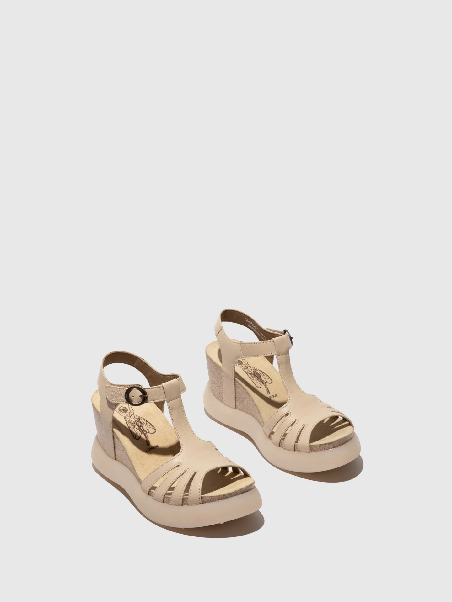 T-Strap Sandals GAIT959FLY Light Brown - Image 2