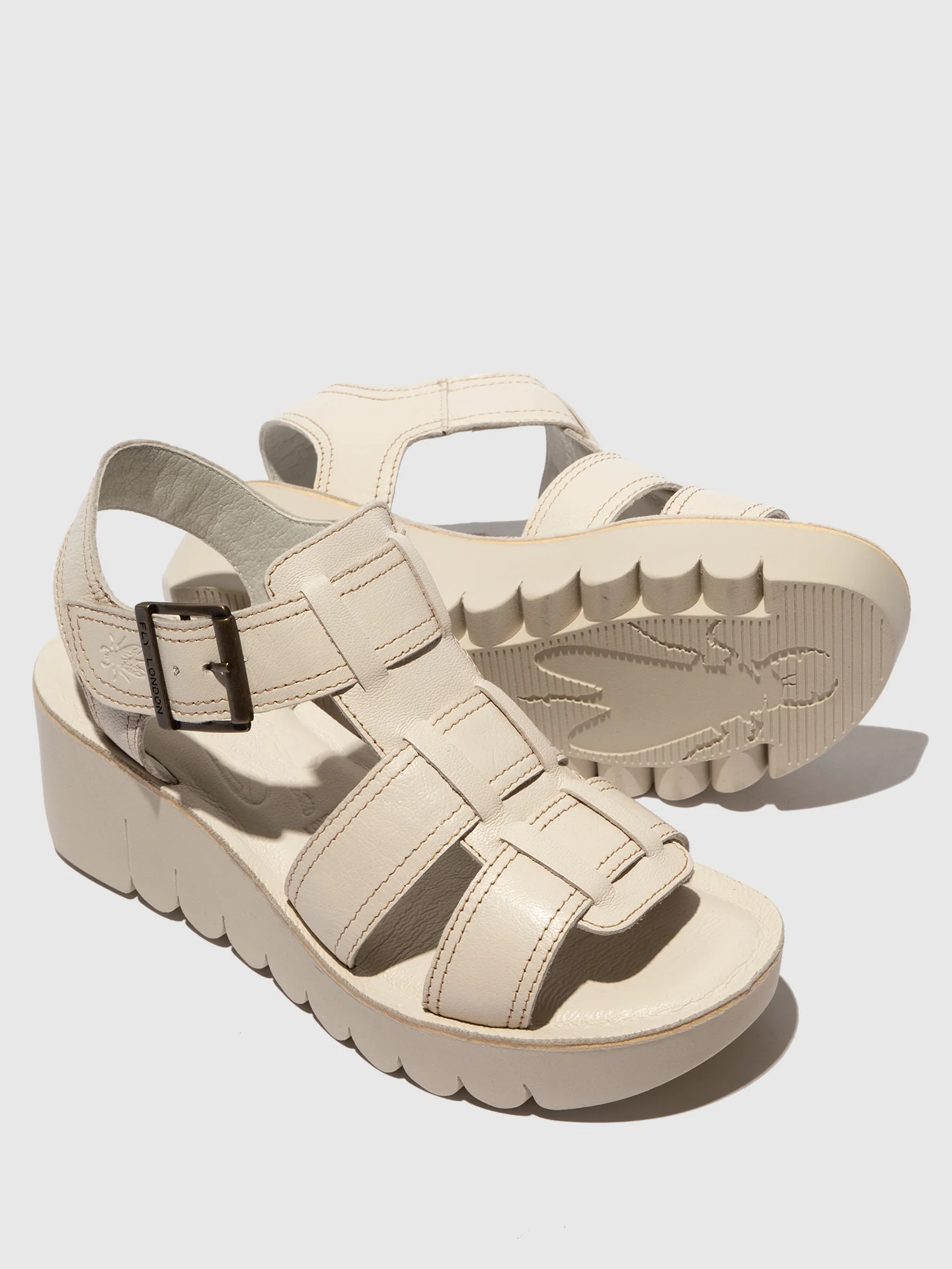 Sling-Back Sandals YUDD236FLY OFF WHITE - Image 4