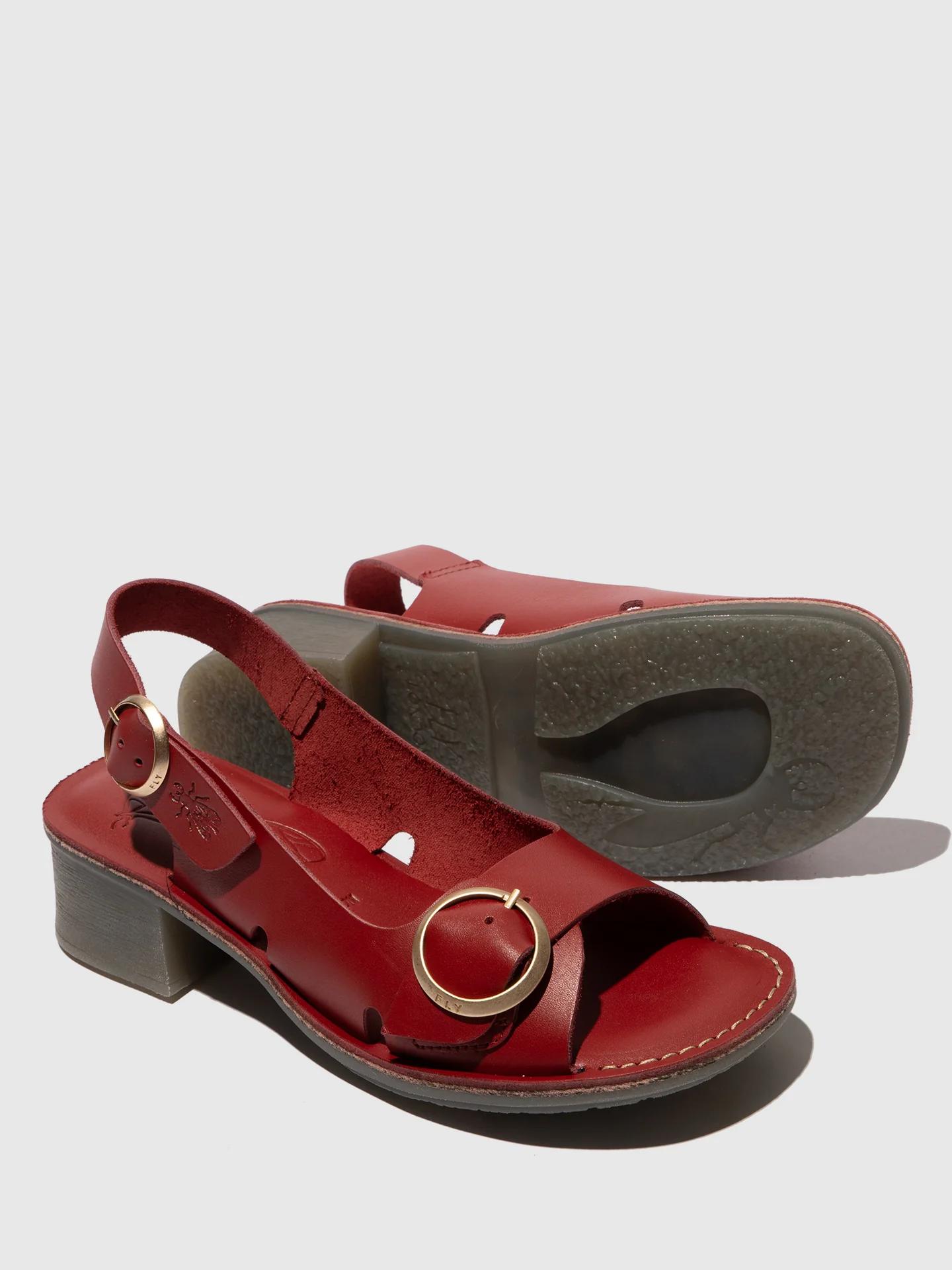 Buckle Sandals EDOV237FLY INTENSE RUST - Image 4
