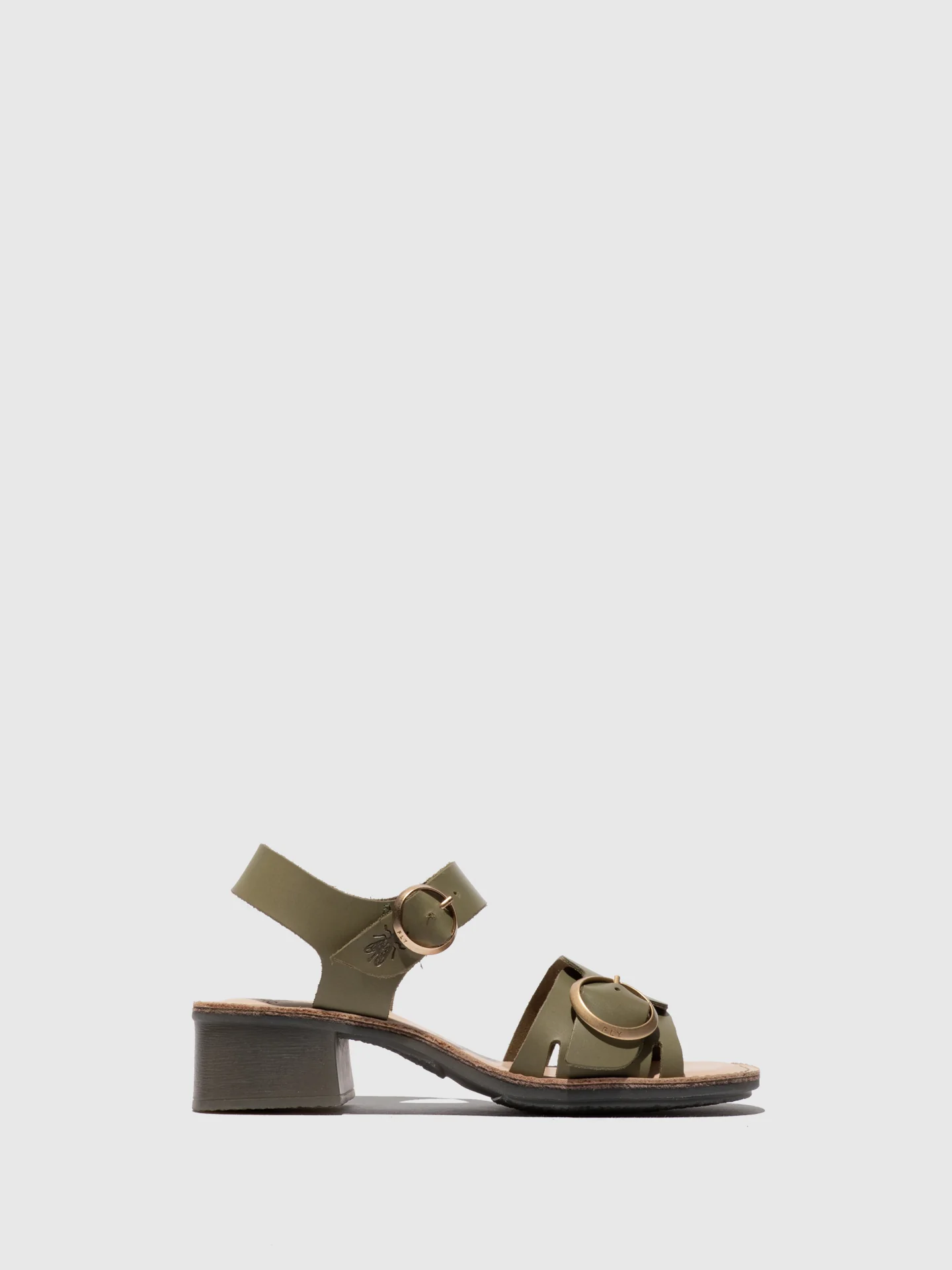 Buckle Sandals EBLI238FLY SMOG/NATURAL