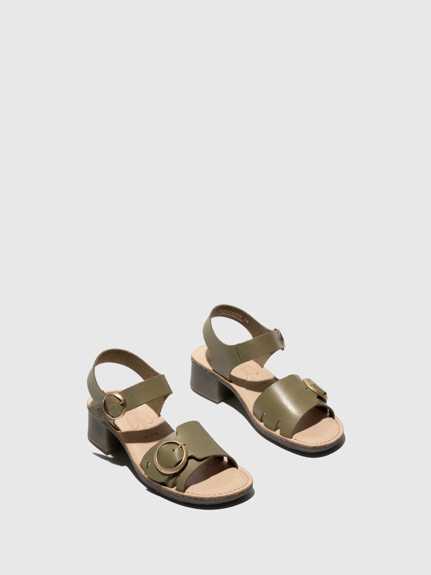 Buckle Sandals EBLI238FLY SMOG/NATURAL - Image 2